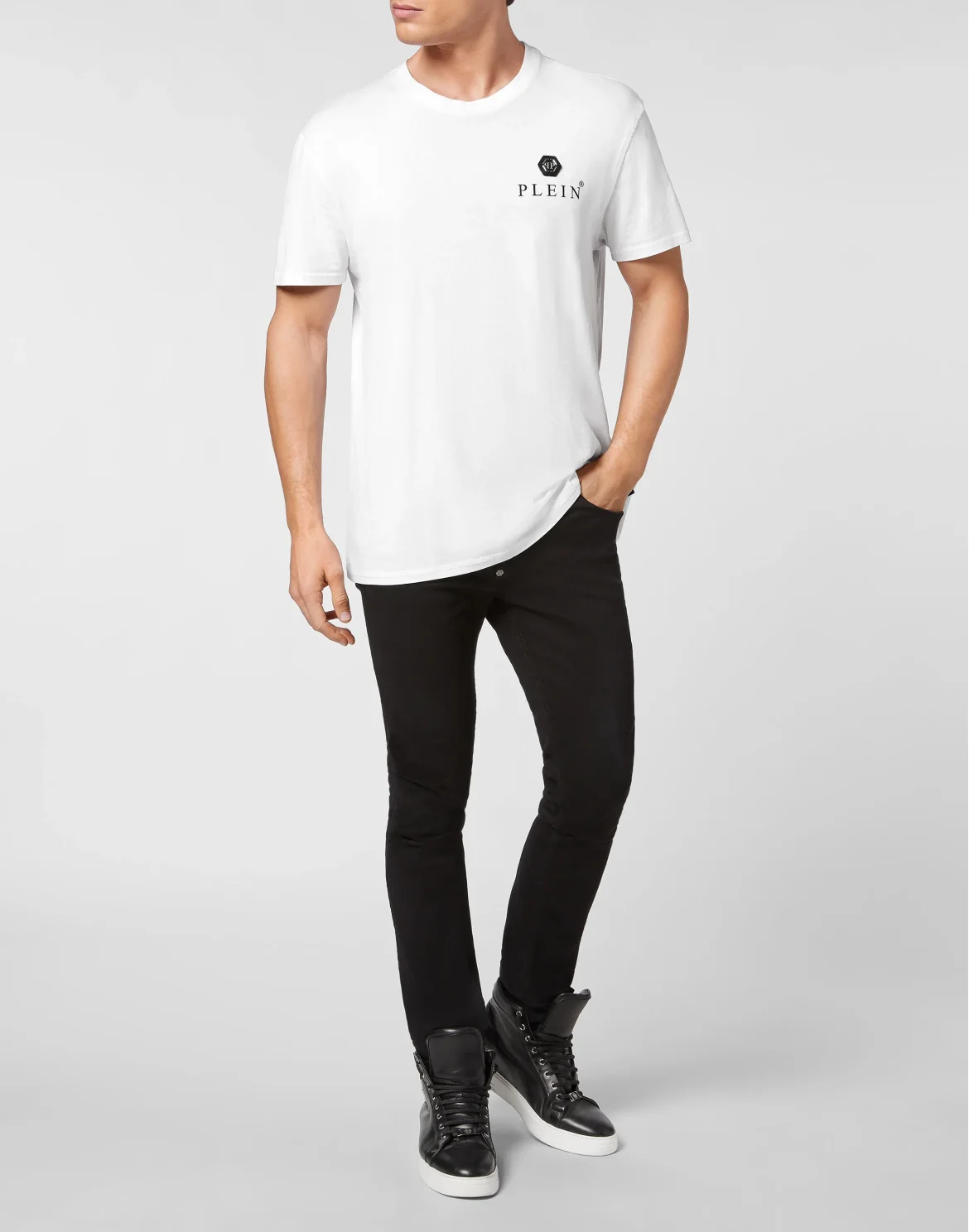 T-shirt Round Neck SS Iconic Plein, цвет: Белый