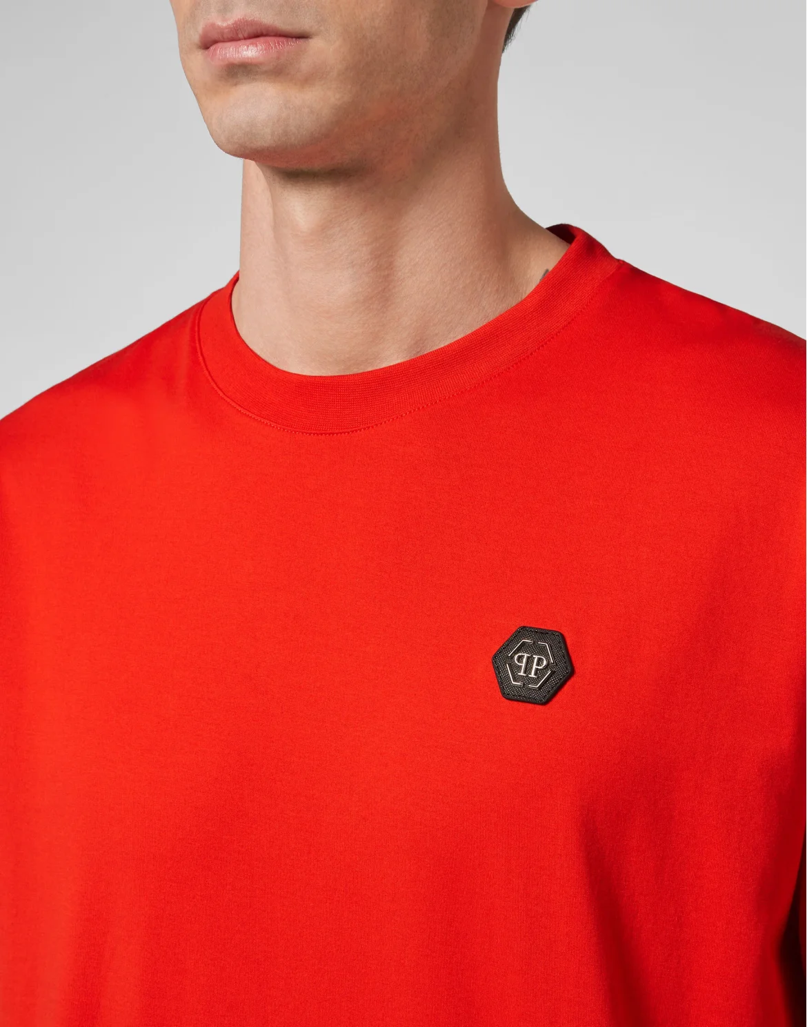 T-shirt Round Neck SS Iconic Plein, цвет: Красный