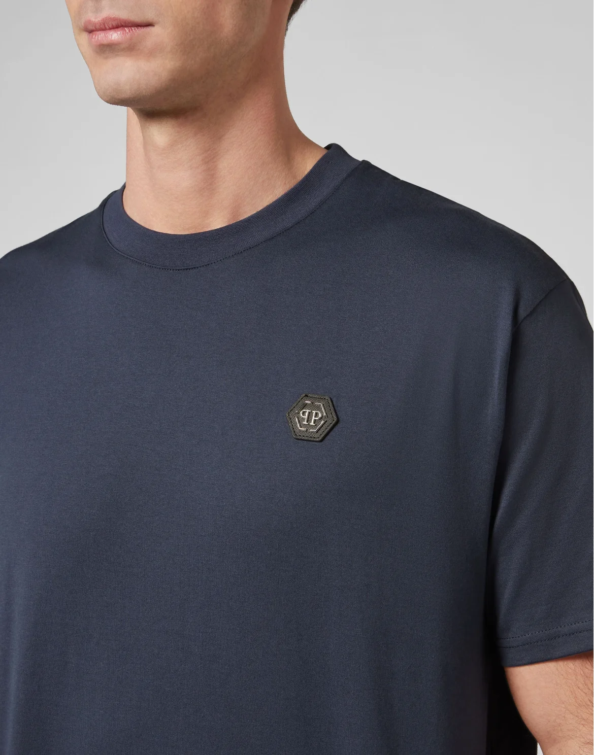 T-shirt Round Neck SS Iconic Plein, цвет: Синий