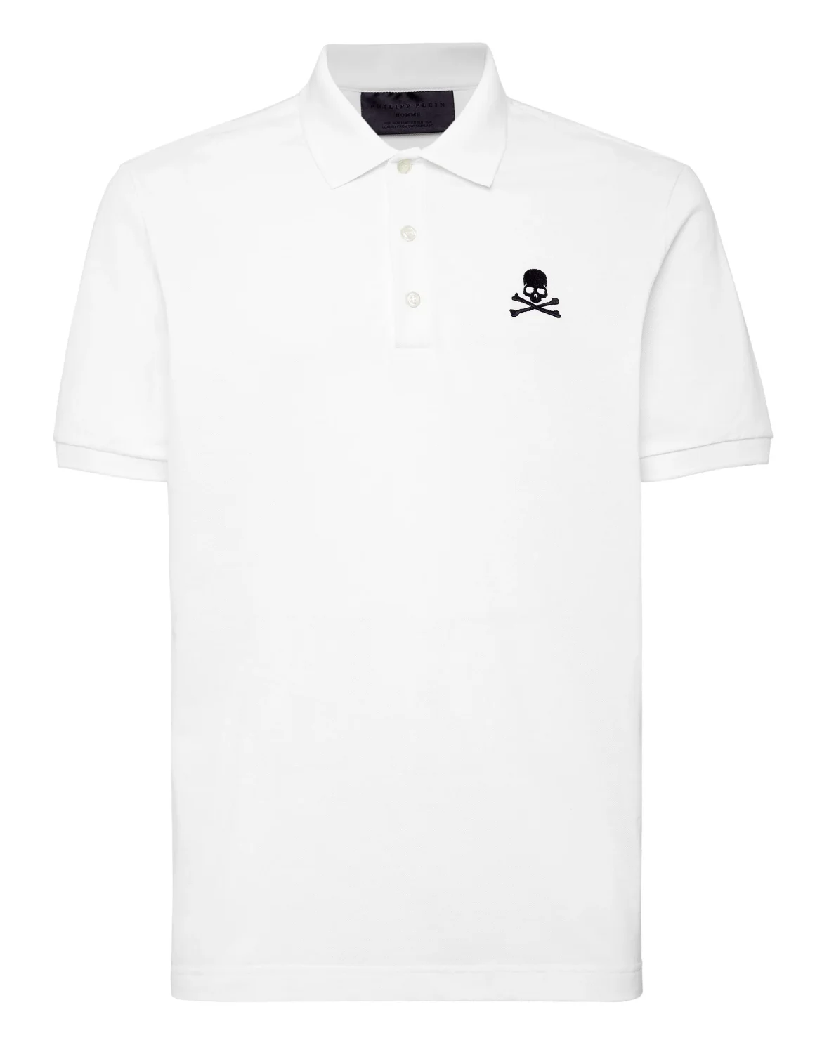 Slim Fit Polo shirt SS Skull, цвет: Белый