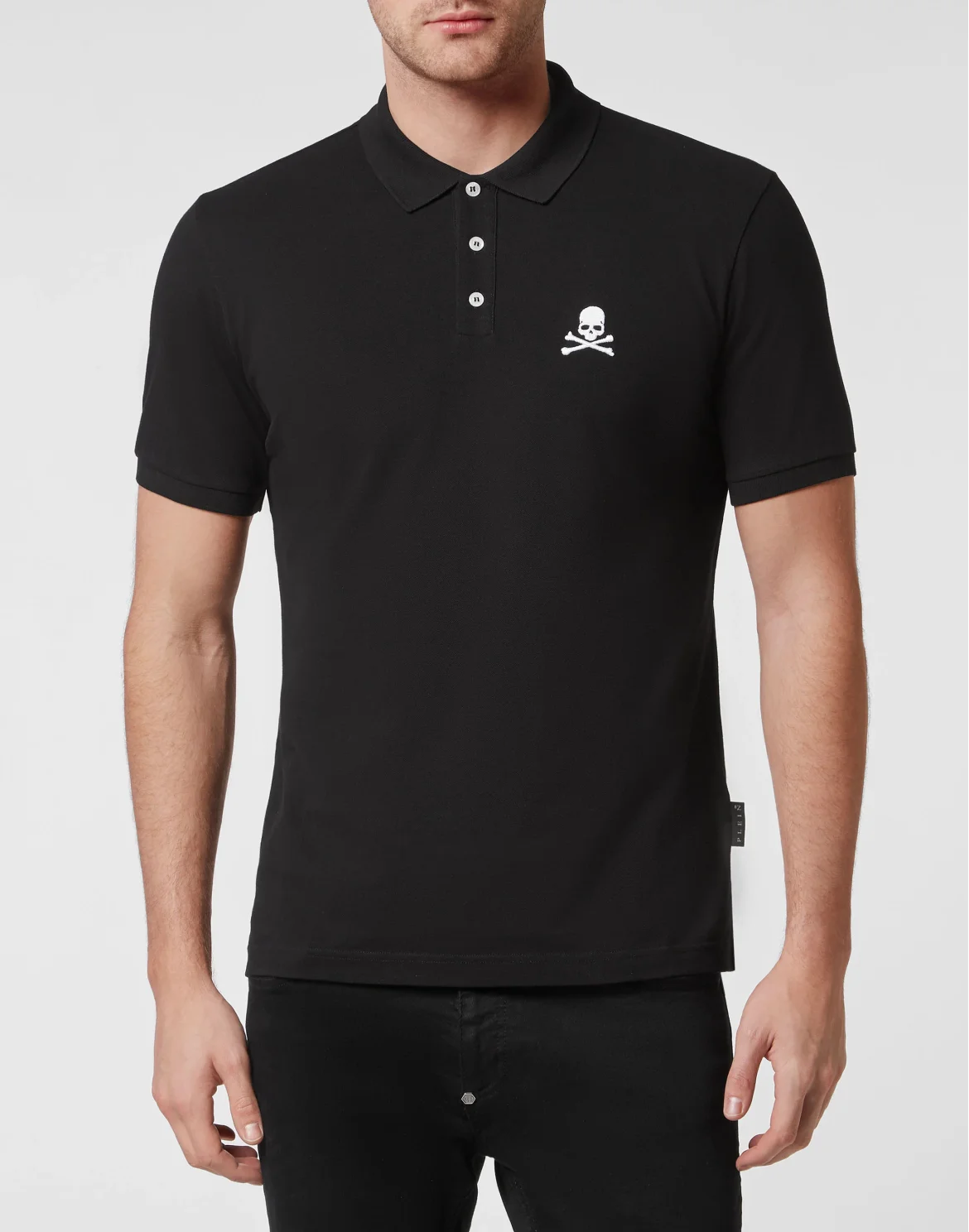 Slim Fit Polo shirt SS Skull, цвет: Черный