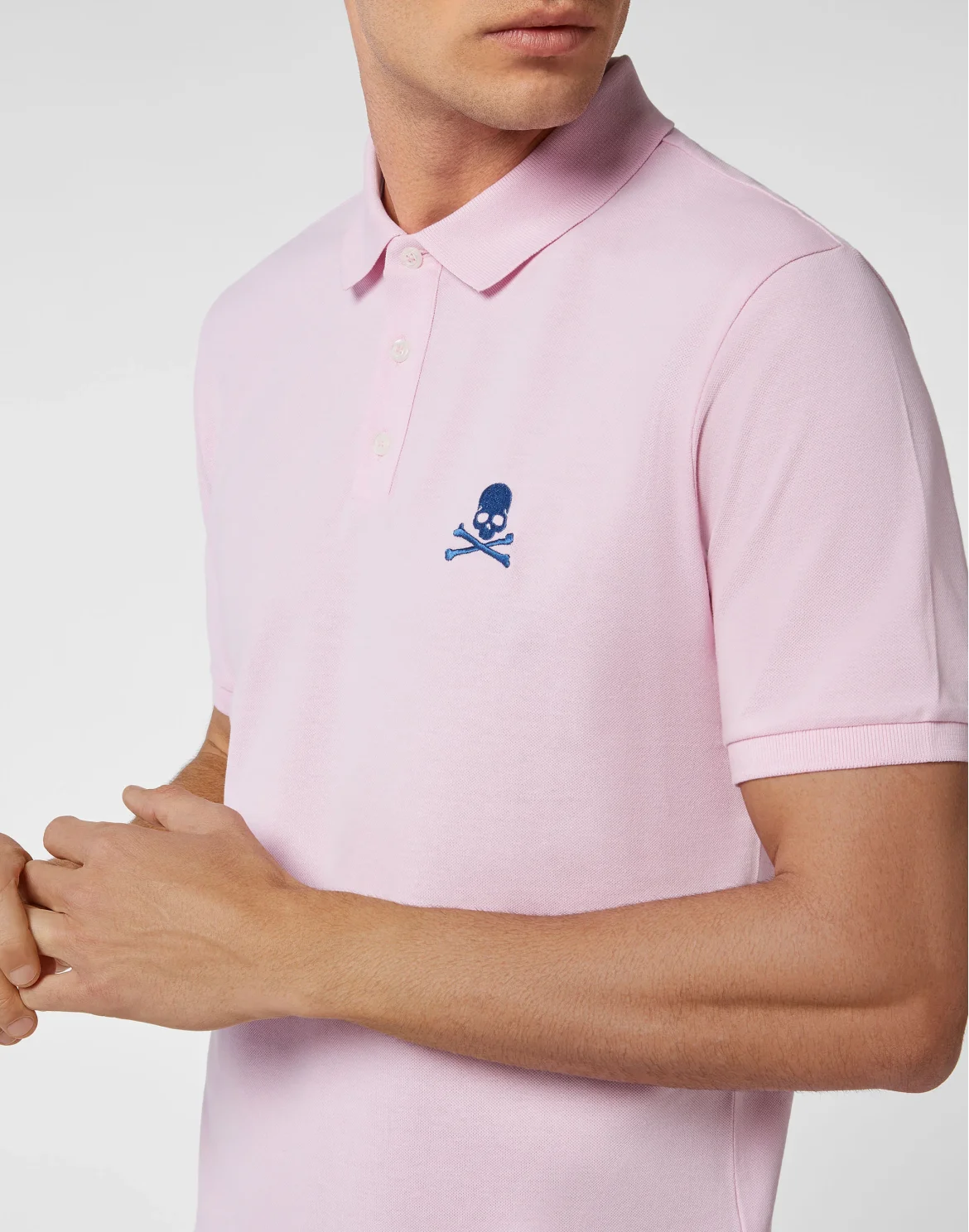 Slim Fit Polo shirt SS Skull, цвет: Розовый