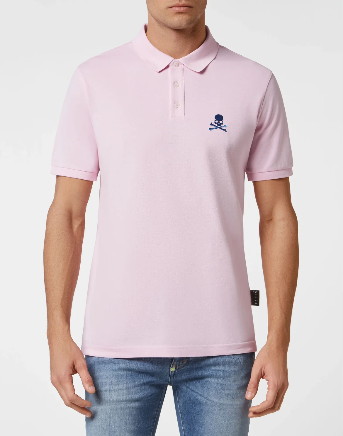 Slim Fit Polo shirt SS Skull, цвет: Розовый
