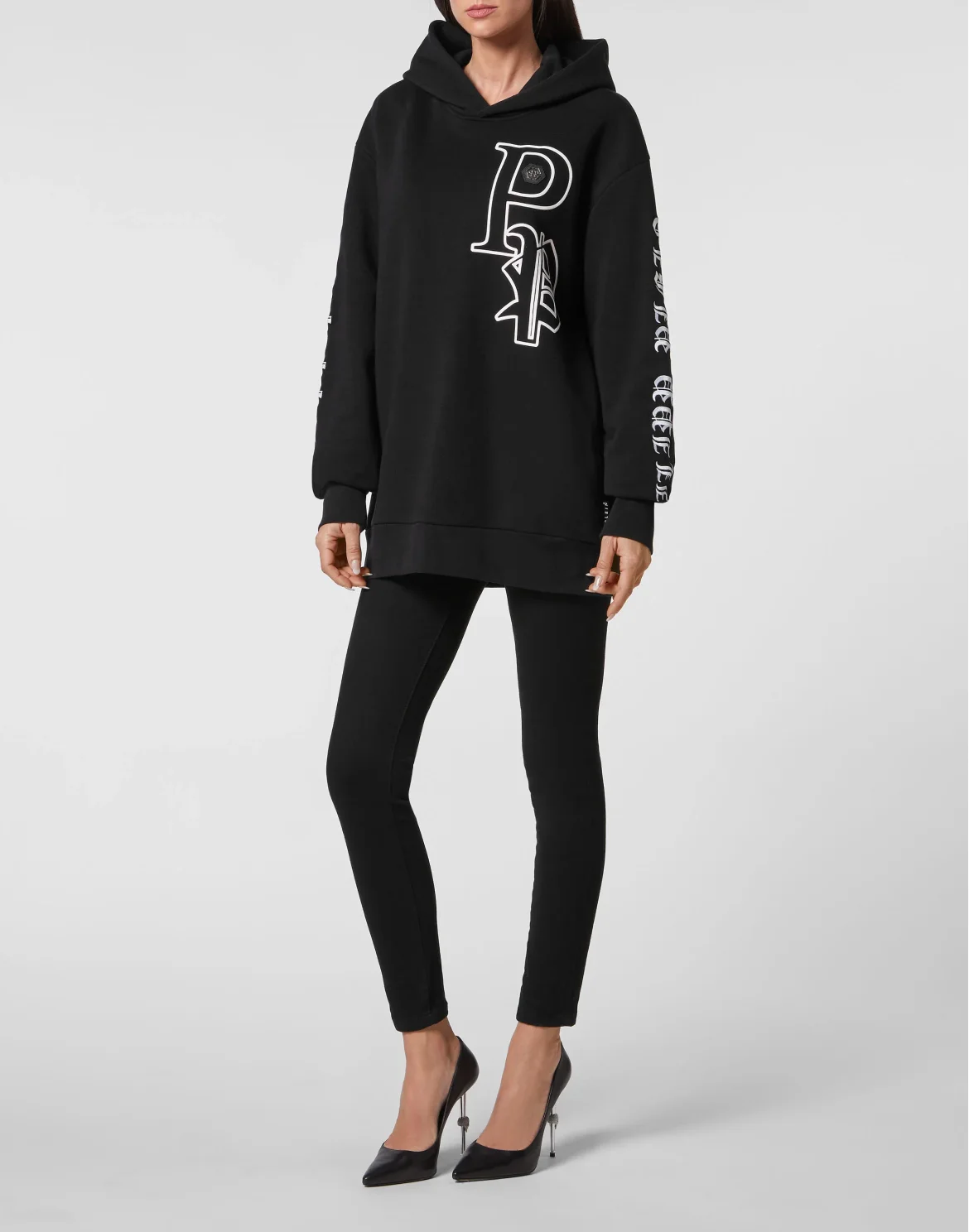 Hoodie Sweatshirt Gothic Plein, цвет: Черный