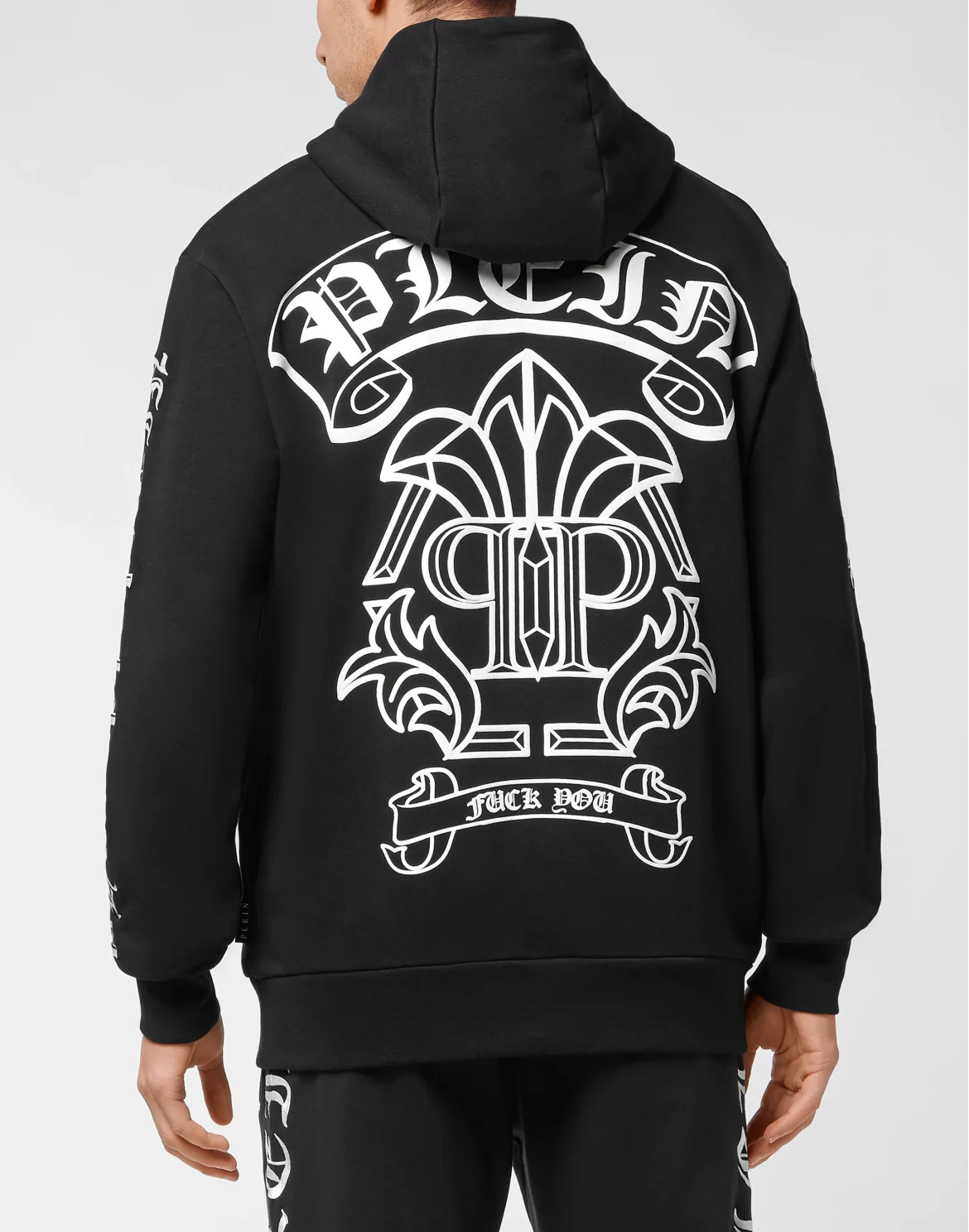Hoodie Sweatshirt Gothic Plein, цвет: Черный
