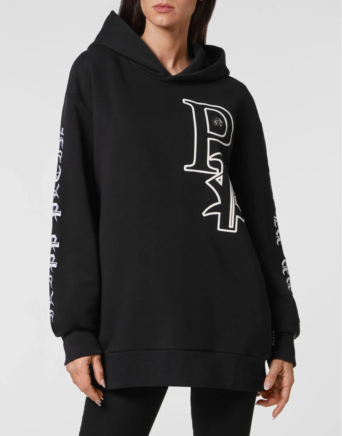 Hoodie Sweatshirt Gothic Plein, цвет: Черный
