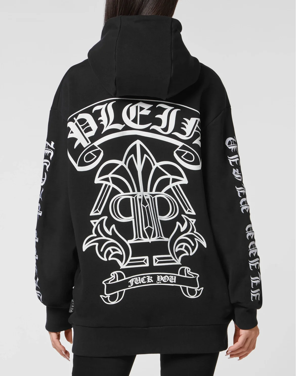 Hoodie Sweatshirt Gothic Plein, цвет: Черный