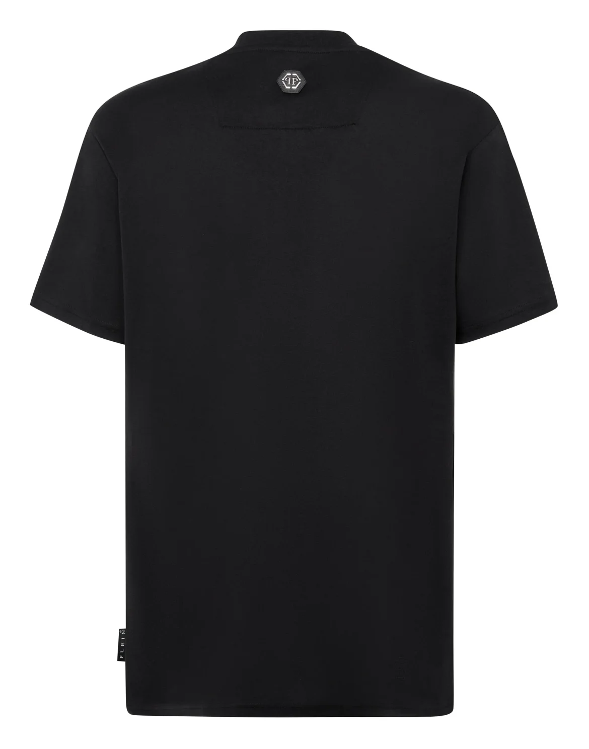 T-shirt Round Neck SS Stones Gothic Plein with Crystals, цвет: Черный