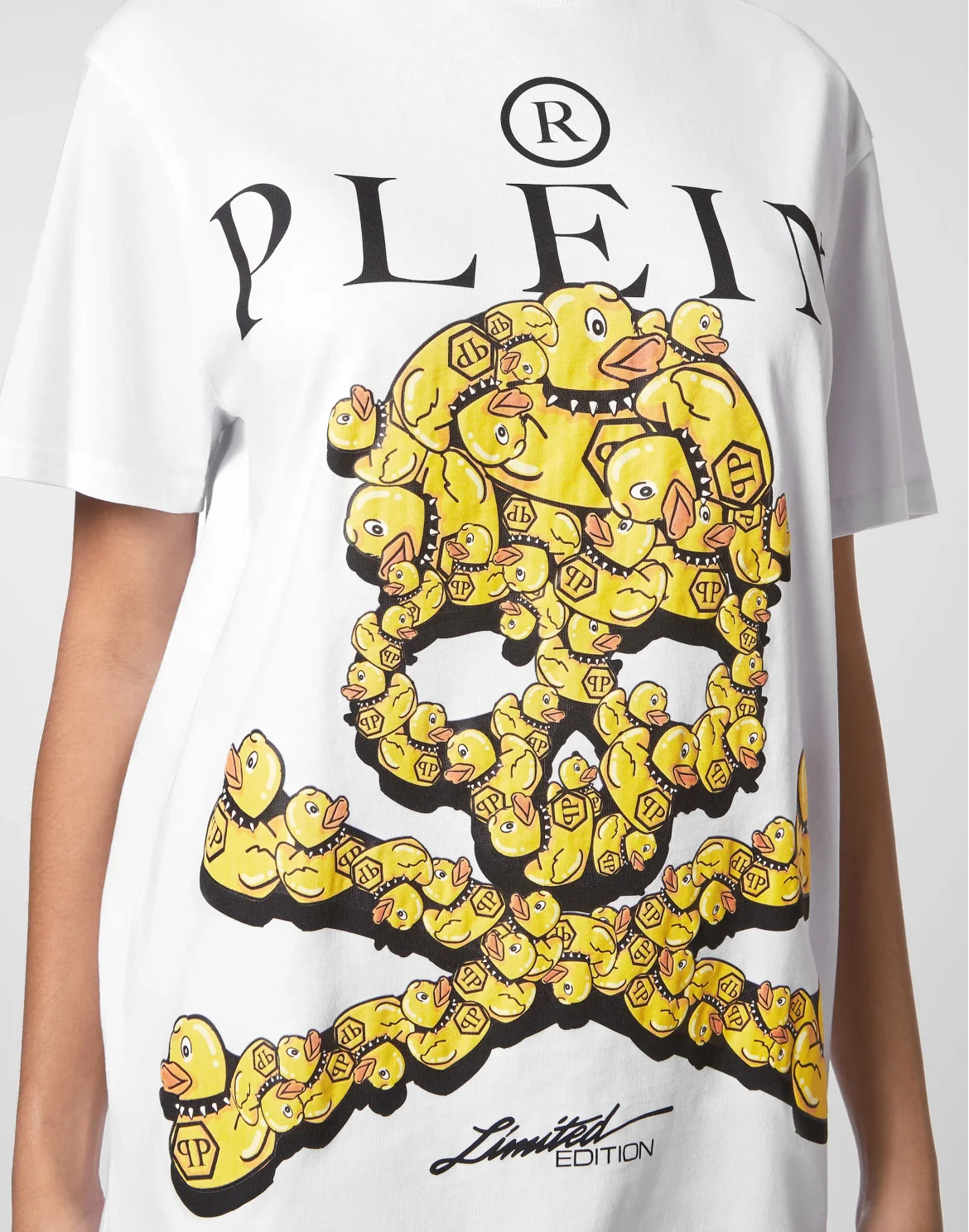 Jersey T-shirt Round Neck SS PP Duck, цвет: Белый