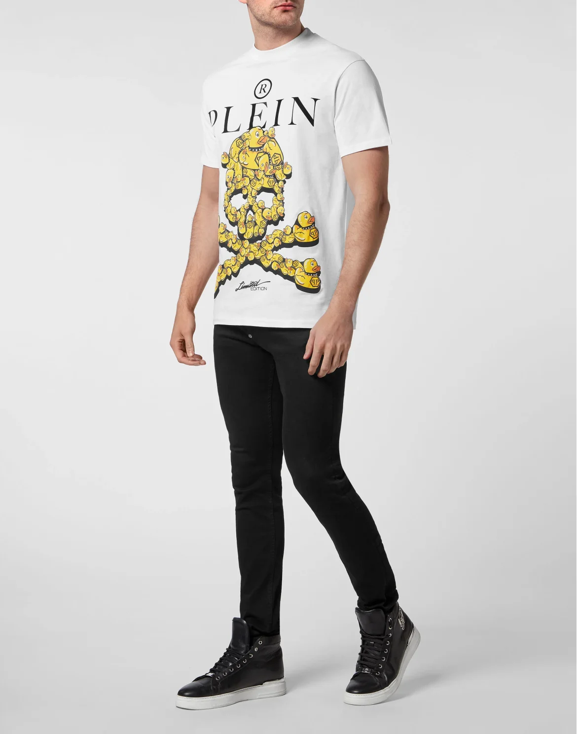 Jersey T-shirt Round Neck SS PP Duck, цвет: Белый