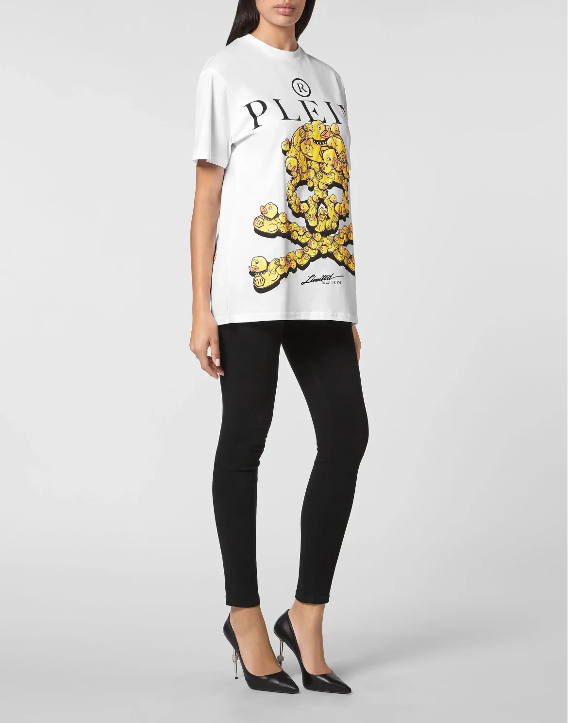 Jersey T-shirt Round Neck SS PP Duck, цвет: Белый