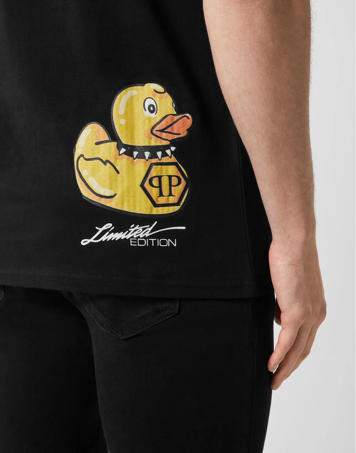 Jersey T-shirt Round Neck SS PP Duck, цвет: Черный