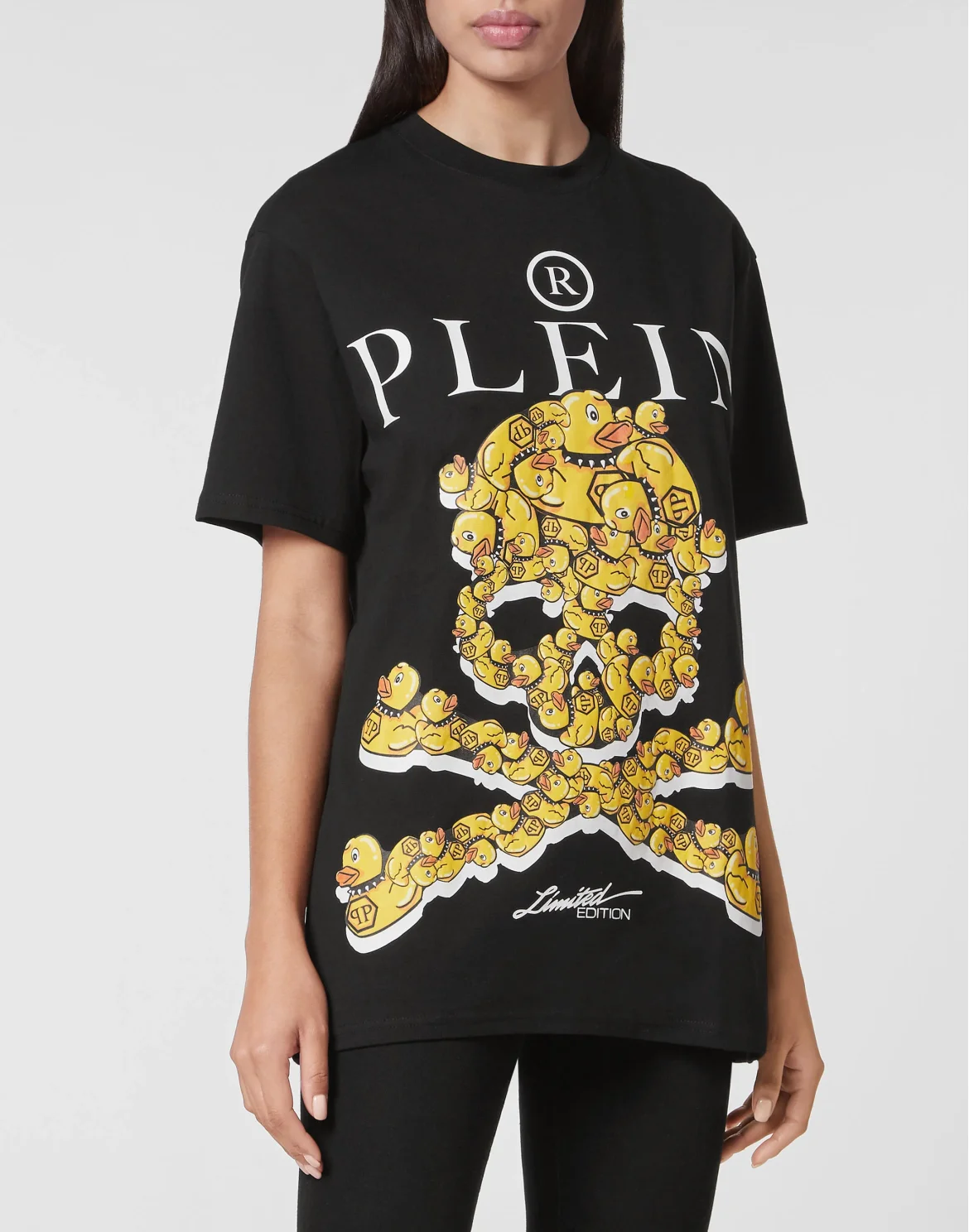 Jersey T-shirt Round Neck SS PP Duck, цвет: Черный