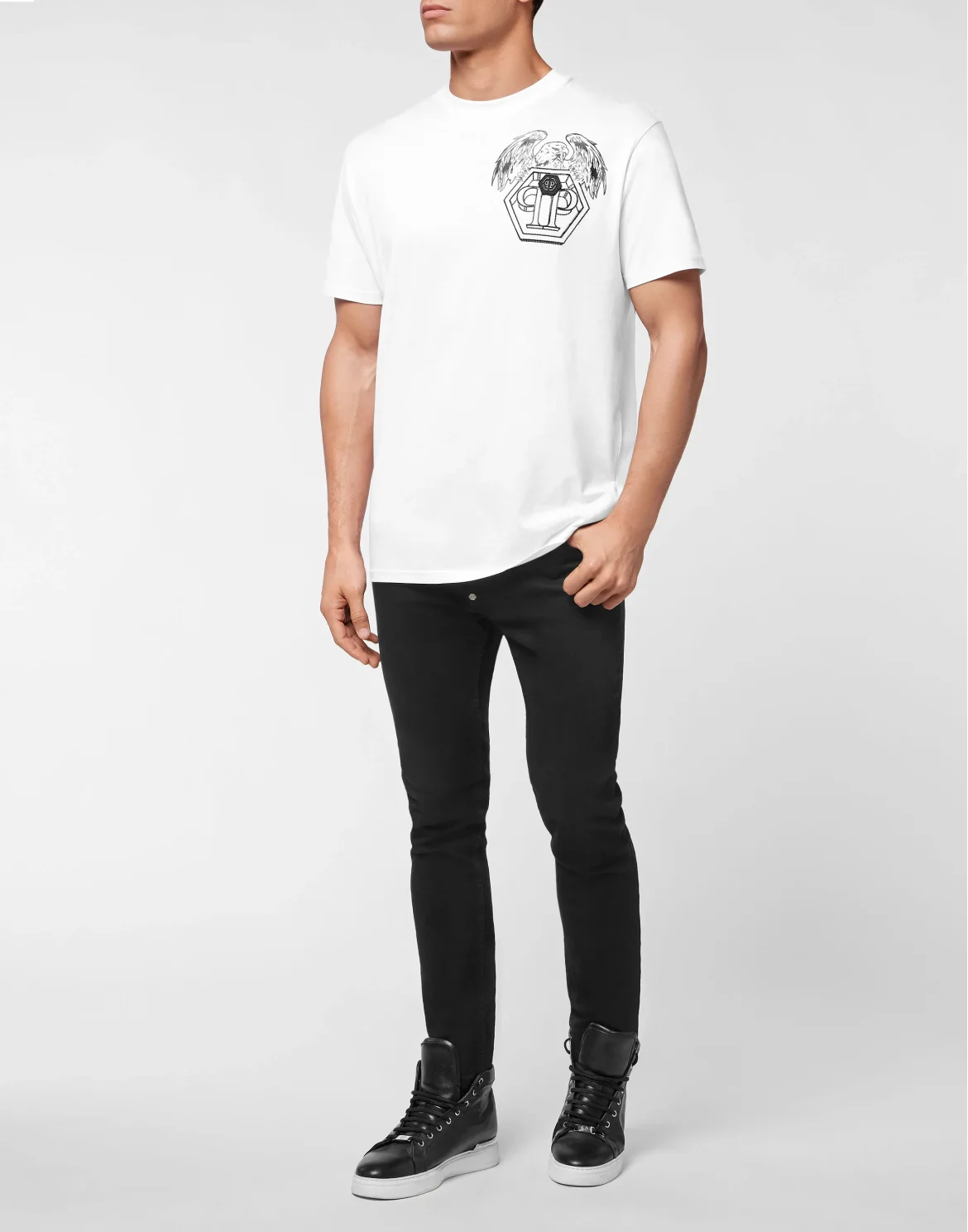 T-shirt Round Neck SS Hexagon, цвет: Белый