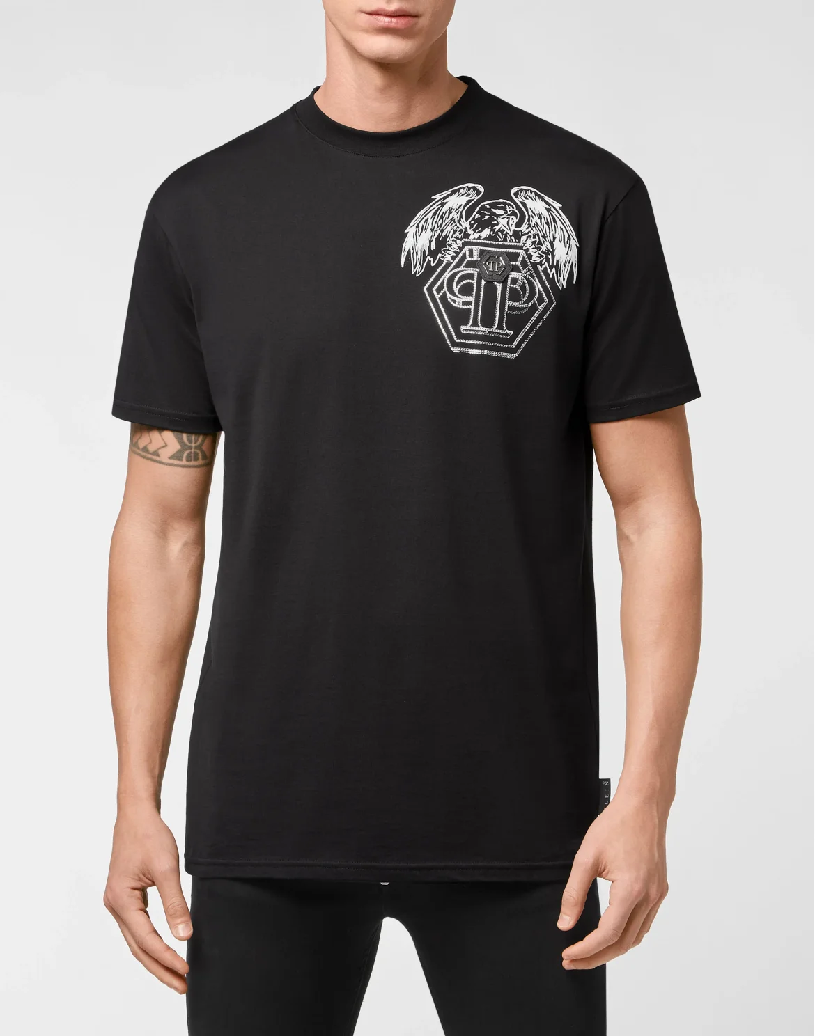 T-shirt Round Neck SS Hexagon, цвет: Черный