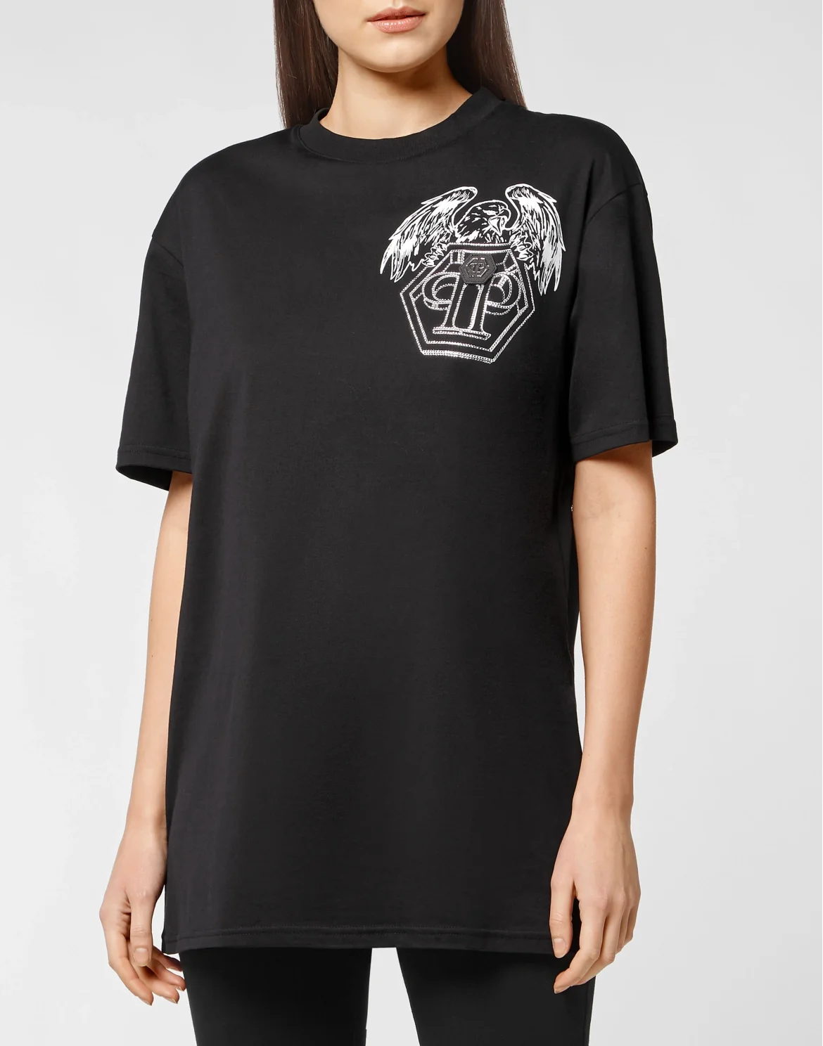 T-shirt Round Neck SS Hexagon, цвет: Черный