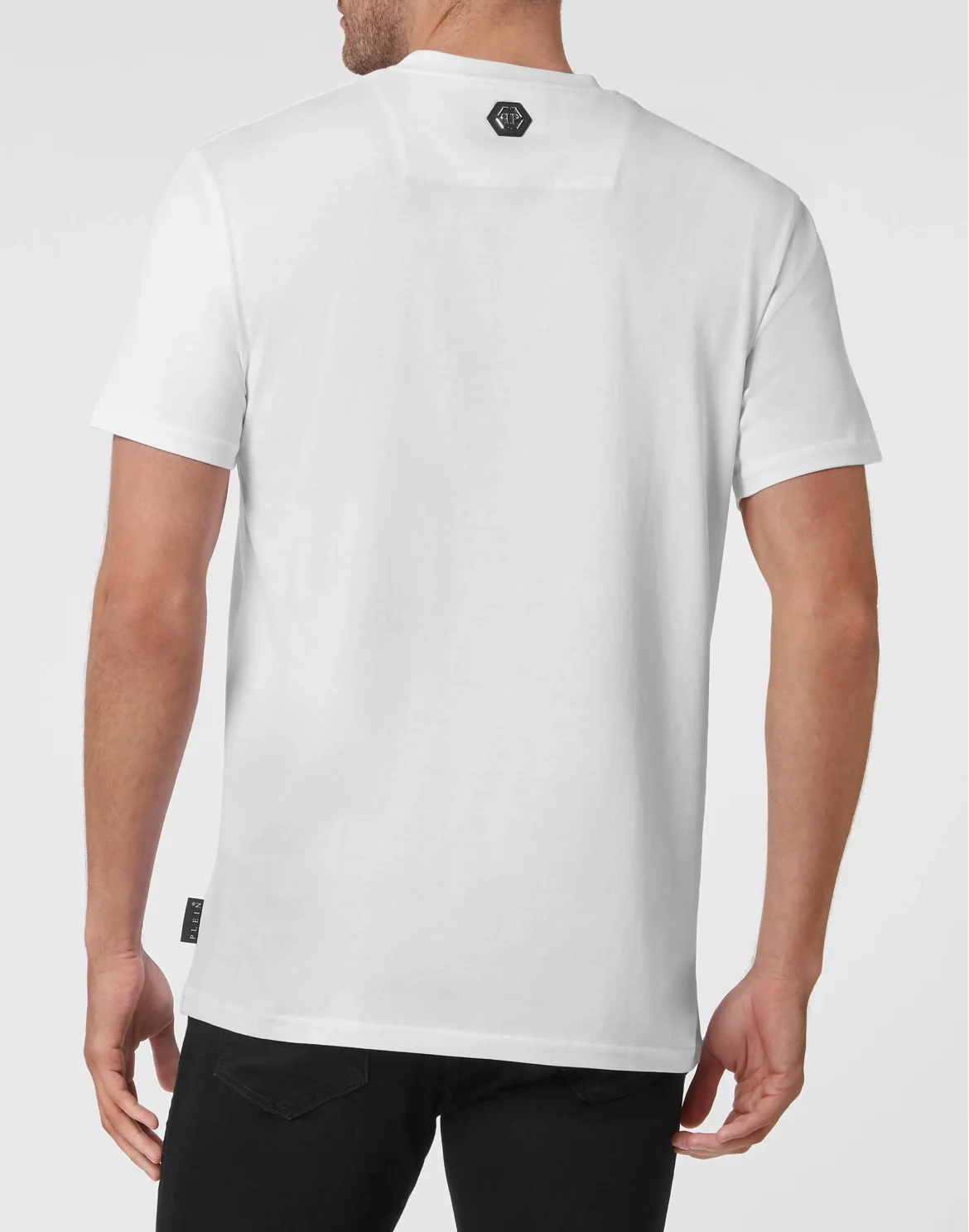 T-shirt Round Neck SS Skull and Plein, цвет: Белый