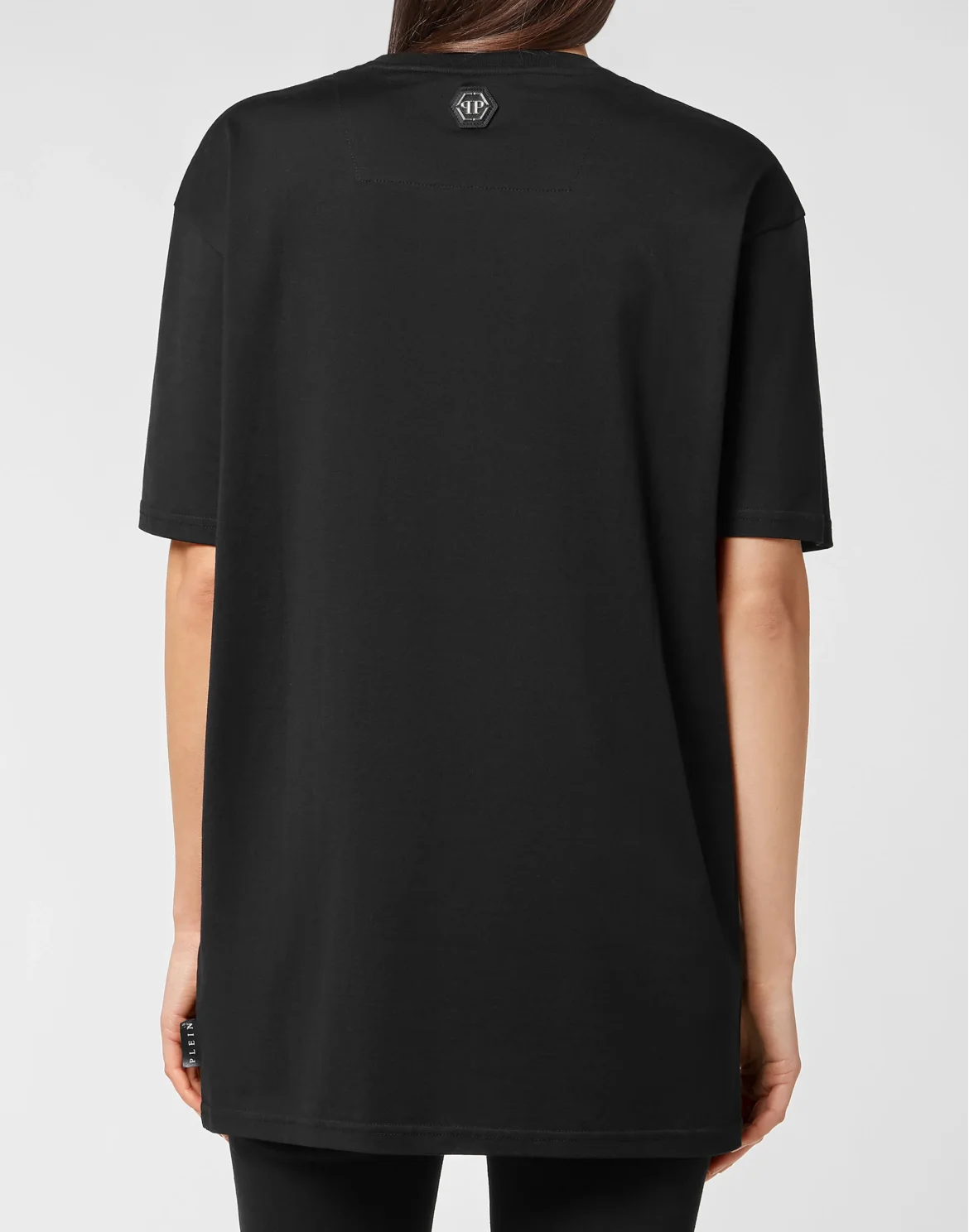 T-shirt Round Neck SS Crystal Skull with Crystals, цвет: Черный