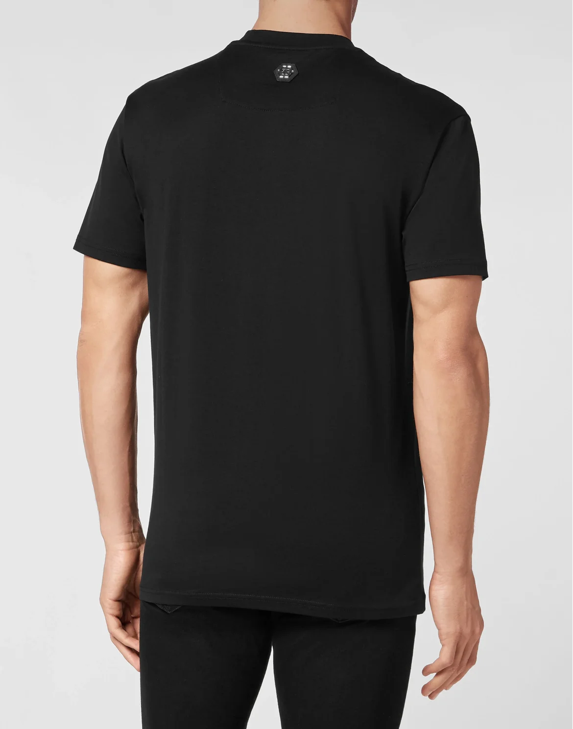 T-shirt Round Neck SS Hexagon with Crystals, цвет: Черный