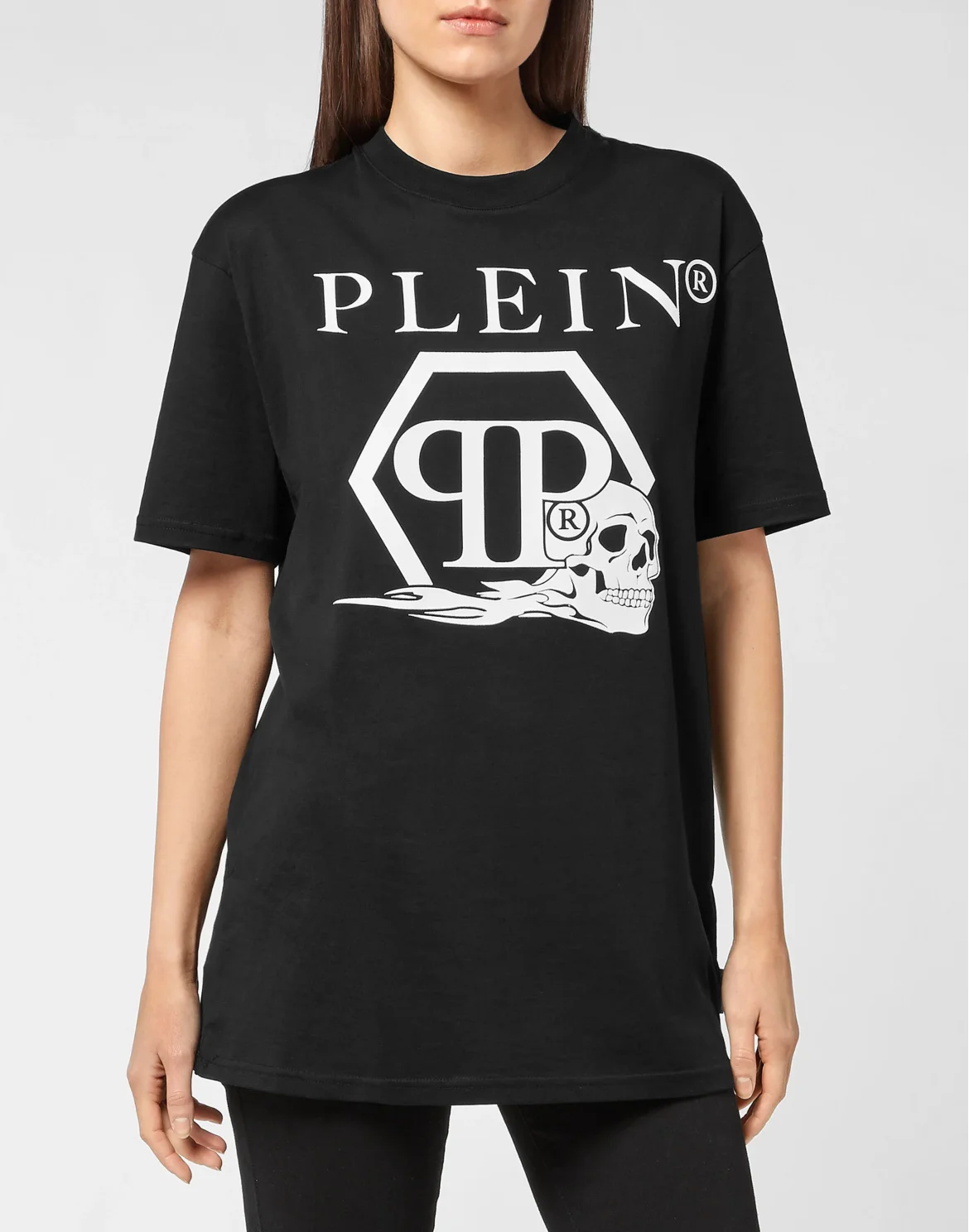 T-shirt Round Neck SS Skull and Plein, цвет: Черный