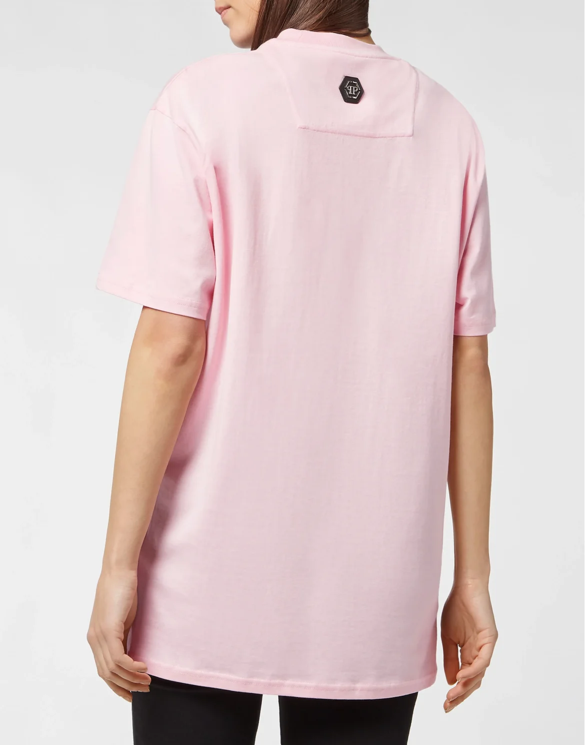 T-shirt Round Neck SS Skull and Plein, цвет: Розовый