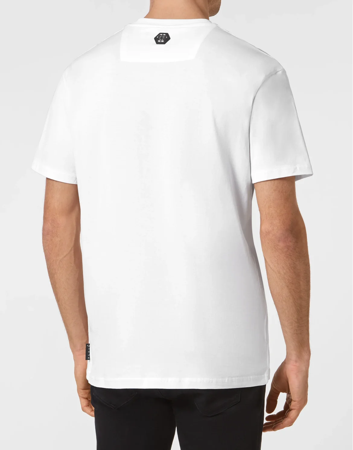 T-shirt Round Neck SS Skull and Plein, цвет: Белый