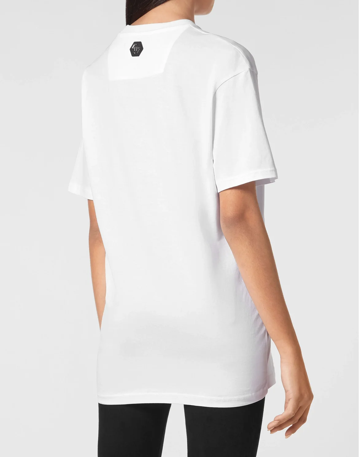 T-shirt Round Neck SS Skull and Plein, цвет: Белый