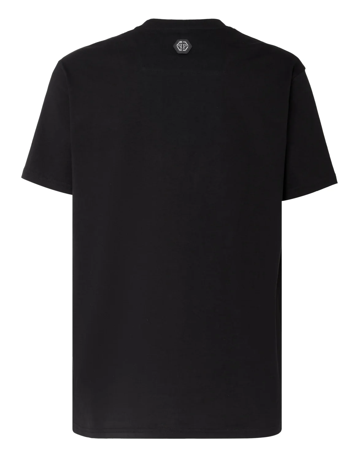 T-shirt Round Neck SS Skull and Plein with Crystals, цвет: Черный