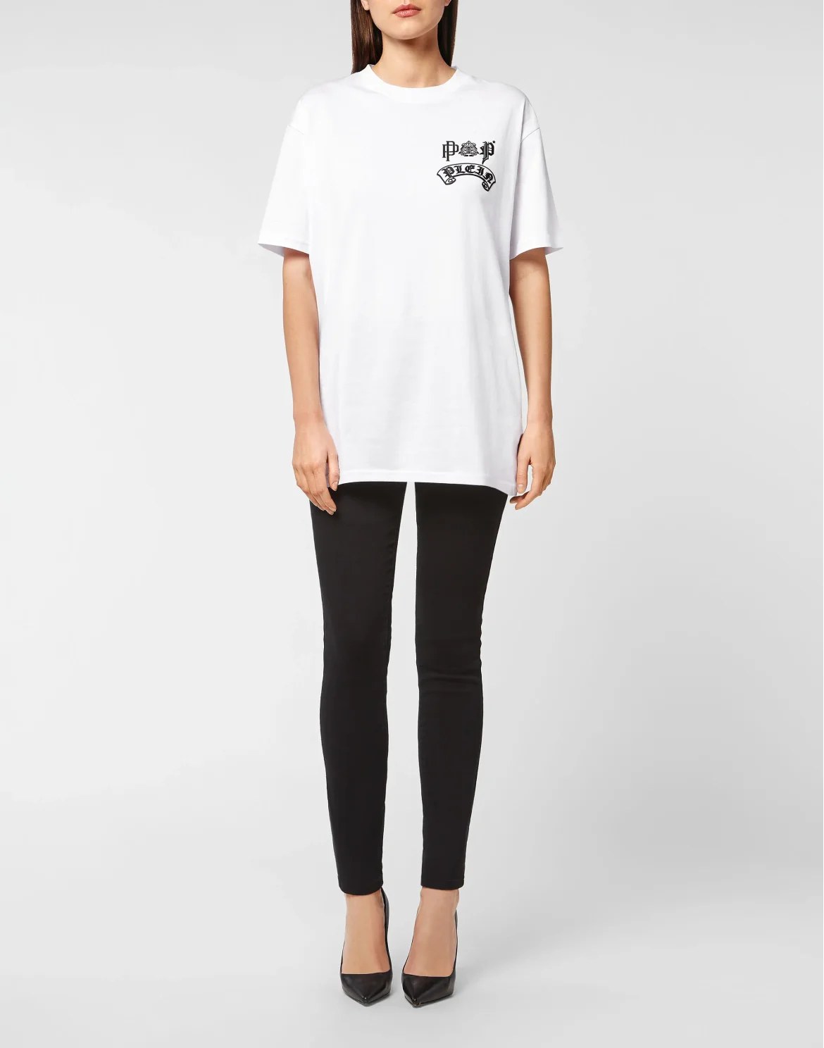 T-shirt Round Neck SS Gothic Plein, цвет: Белый