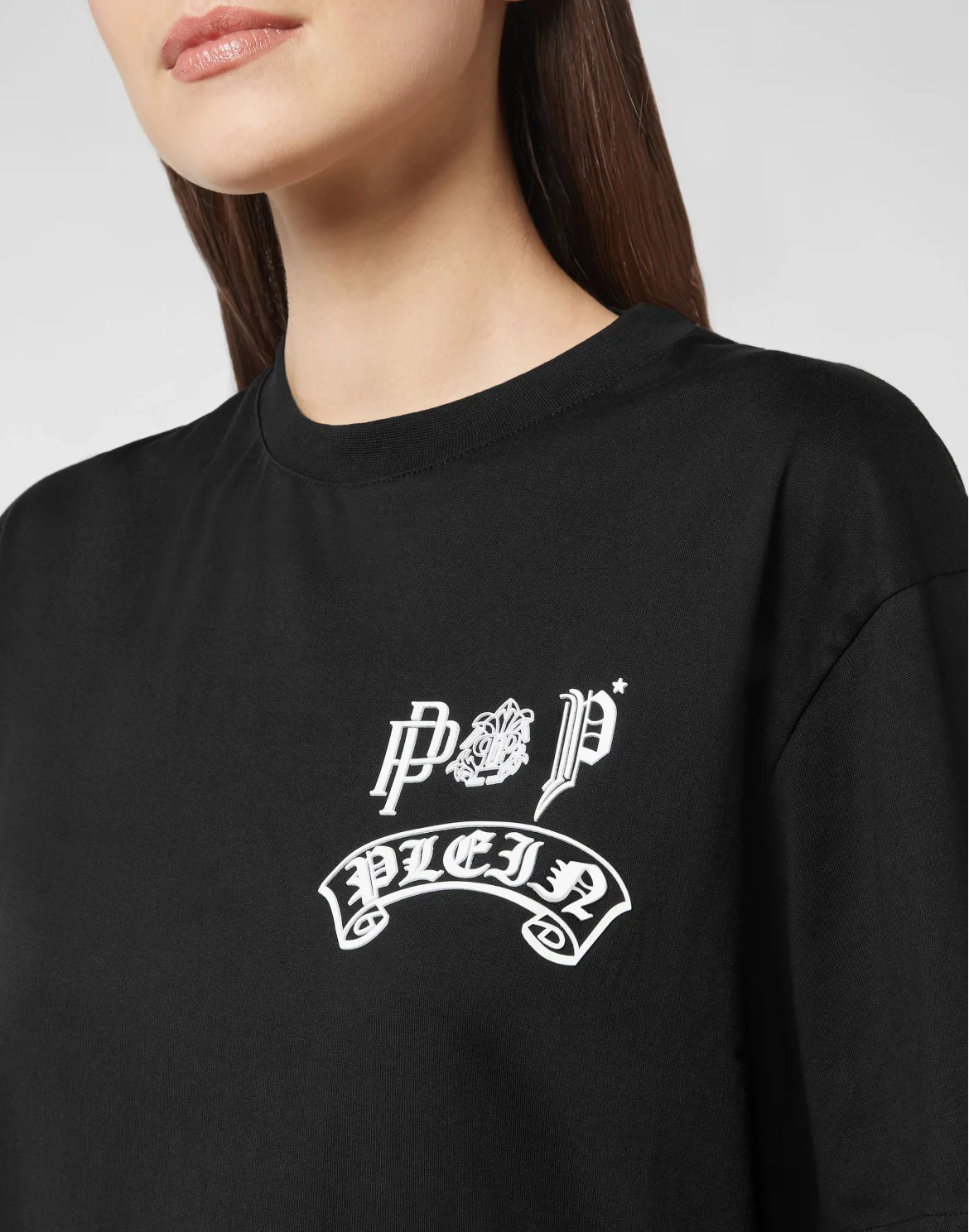 T-shirt Round Neck SS Gothic Plein, цвет: Черный