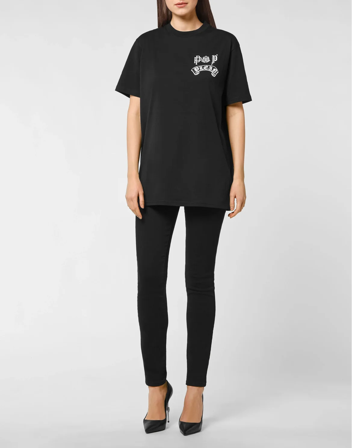 T-shirt Round Neck SS Gothic Plein, цвет: Черный