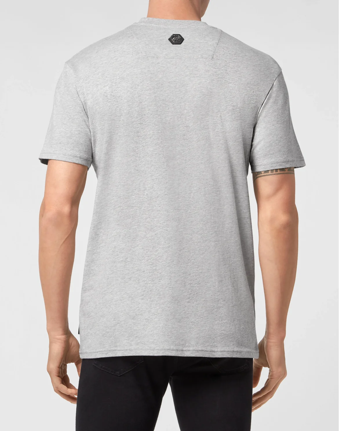 T-shirt Round Neck SS Gothic Plein, цвет: Серый