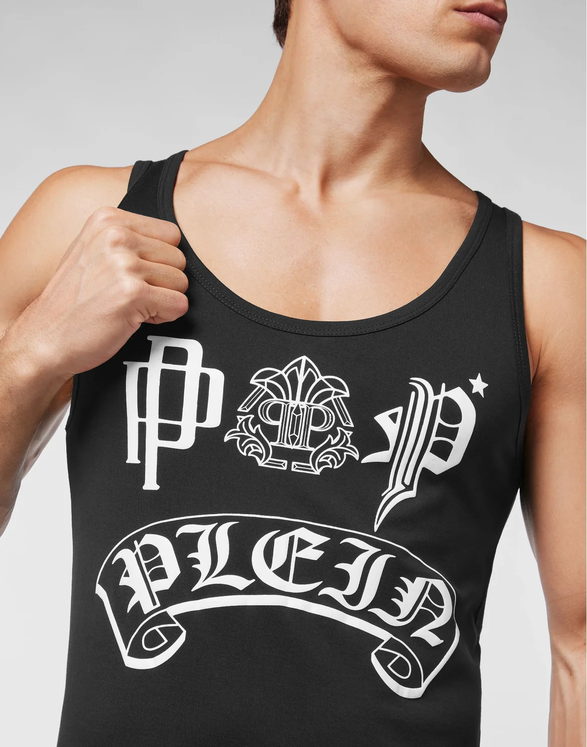 Tank Top Gothic Plein, цвет: Черный