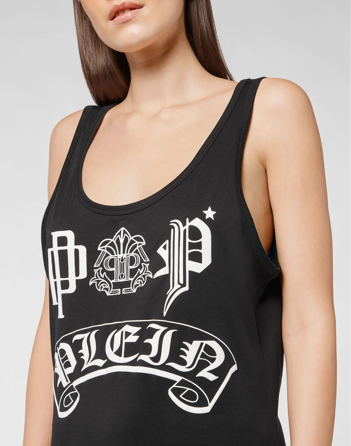 Tank Top Gothic Plein, цвет: Черный