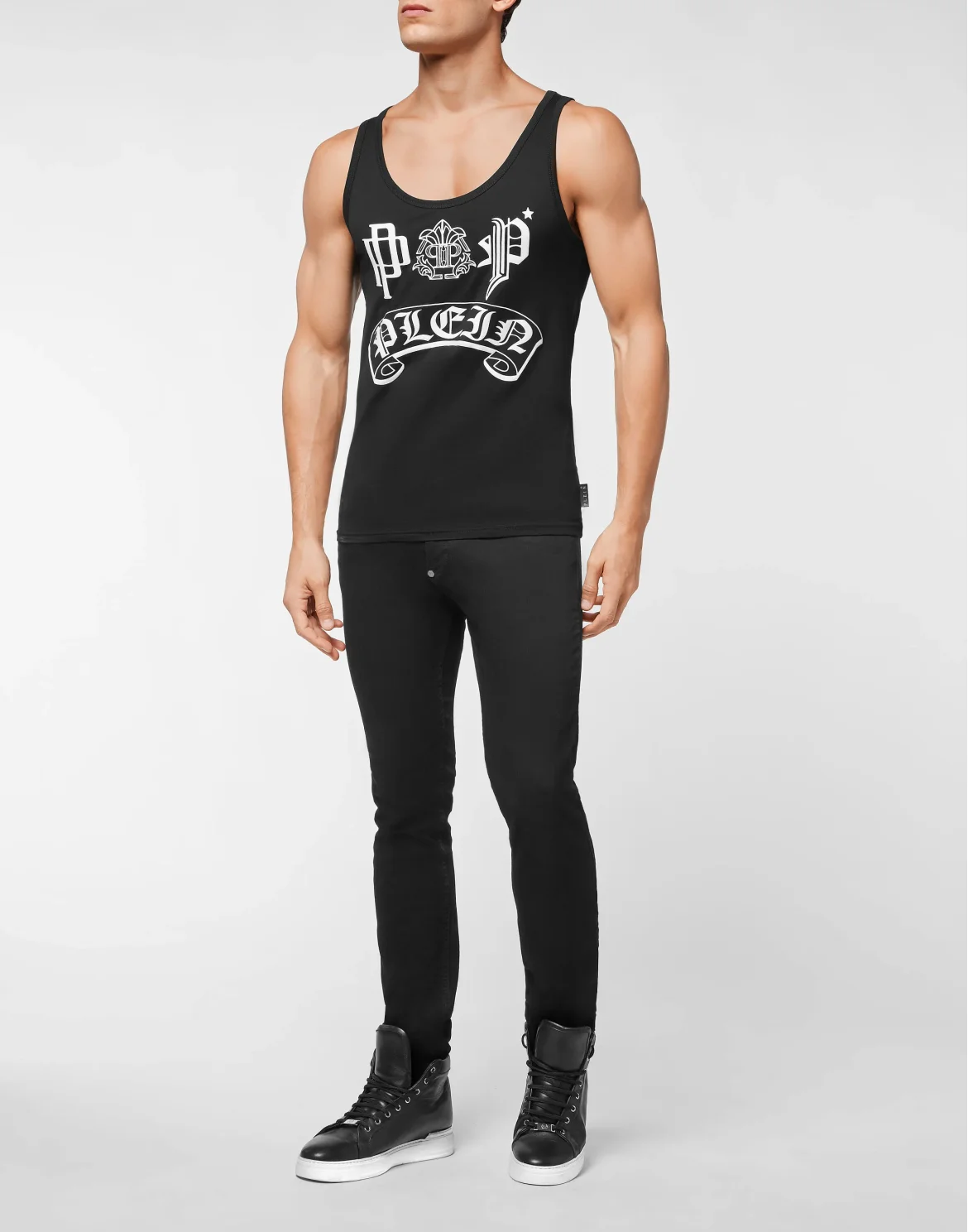Tank Top Gothic Plein, цвет: Черный