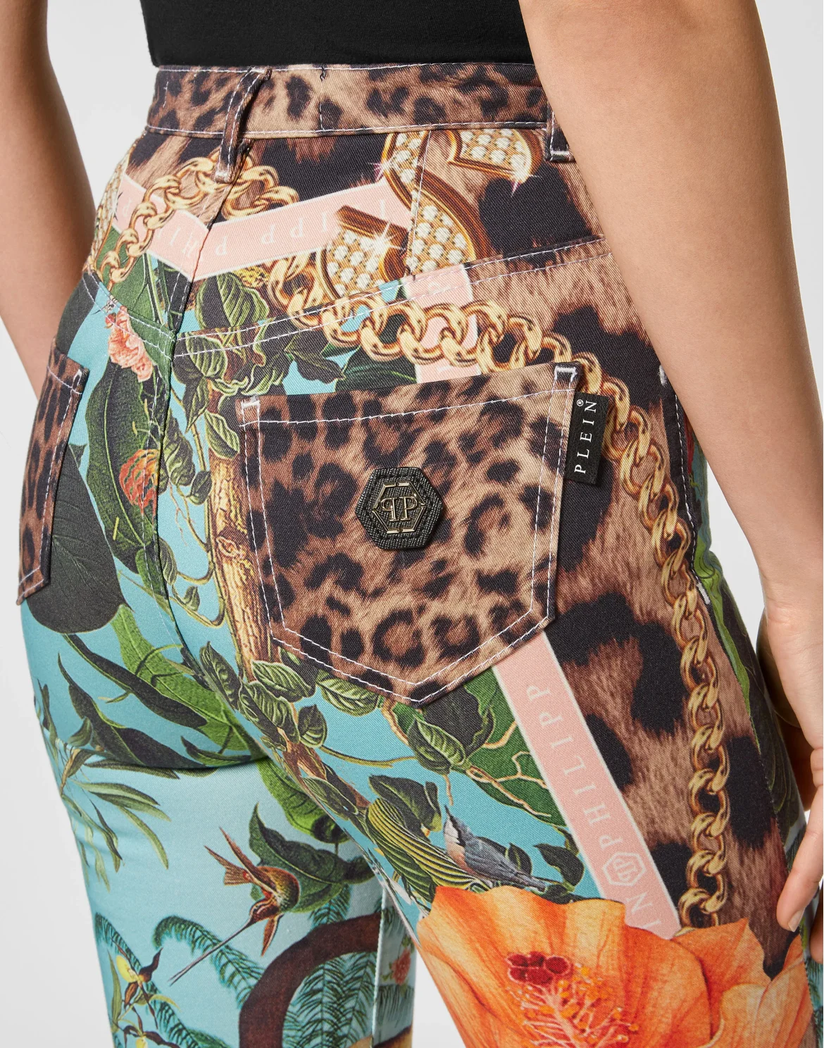 Denim Super High Waist Jegging, цвет: Белый
