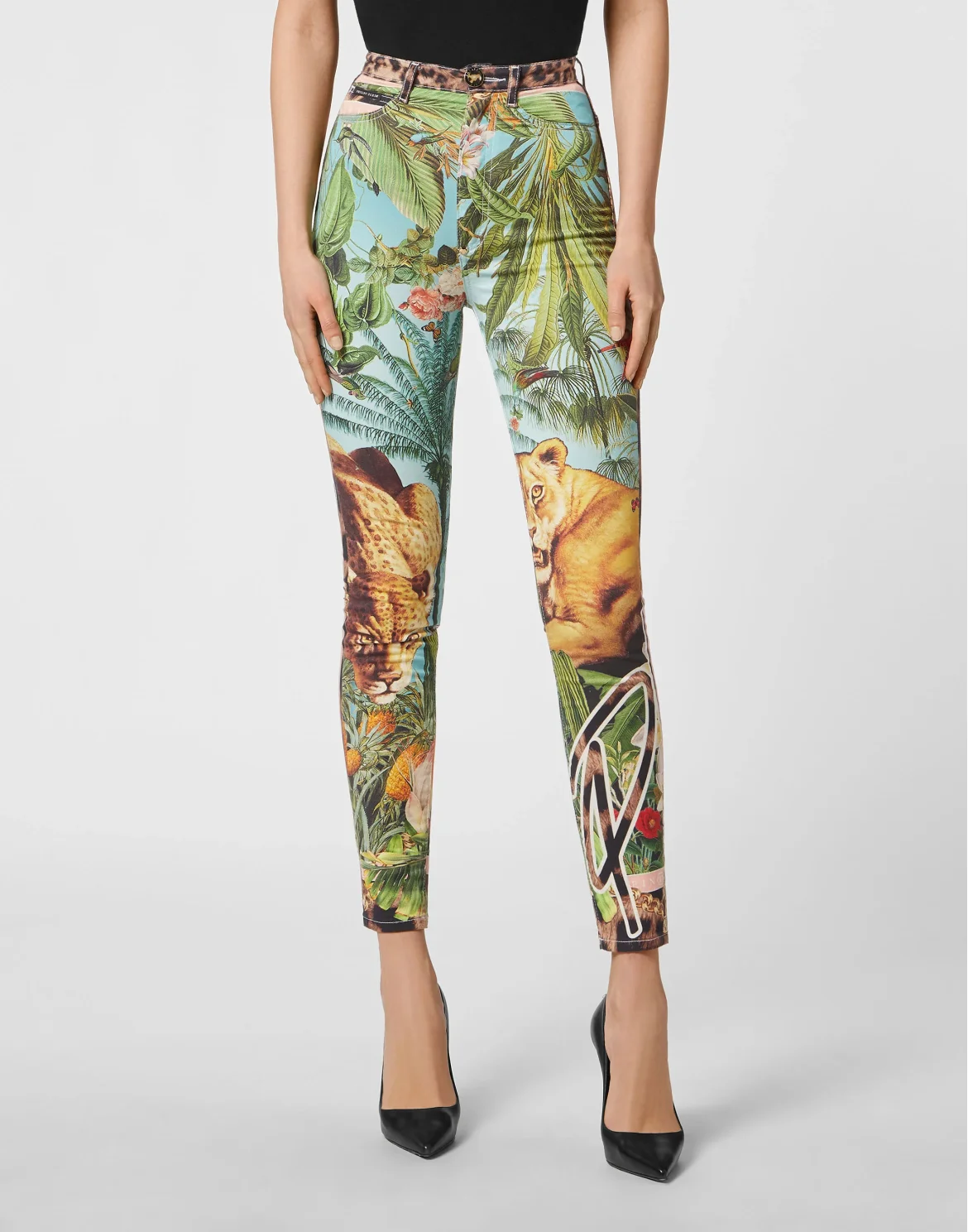 Denim Super High Waist Jegging, цвет: Белый