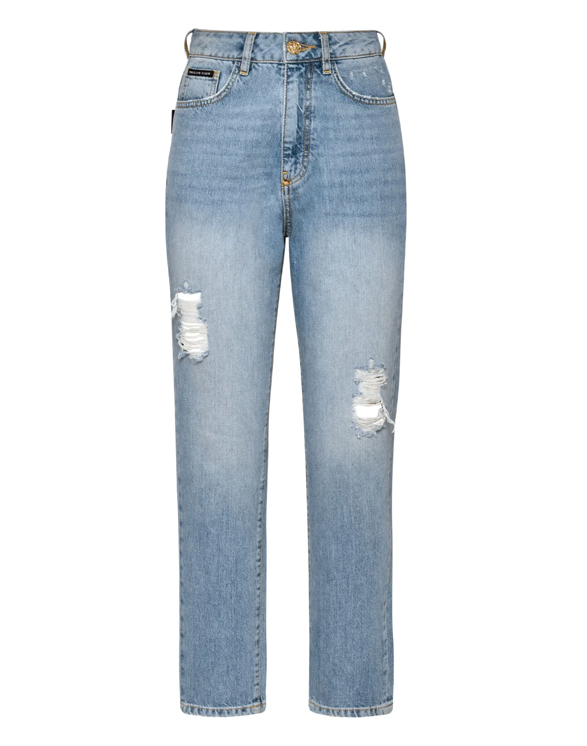 Denim Trousers Boyfriend Fit, цвет: Синий