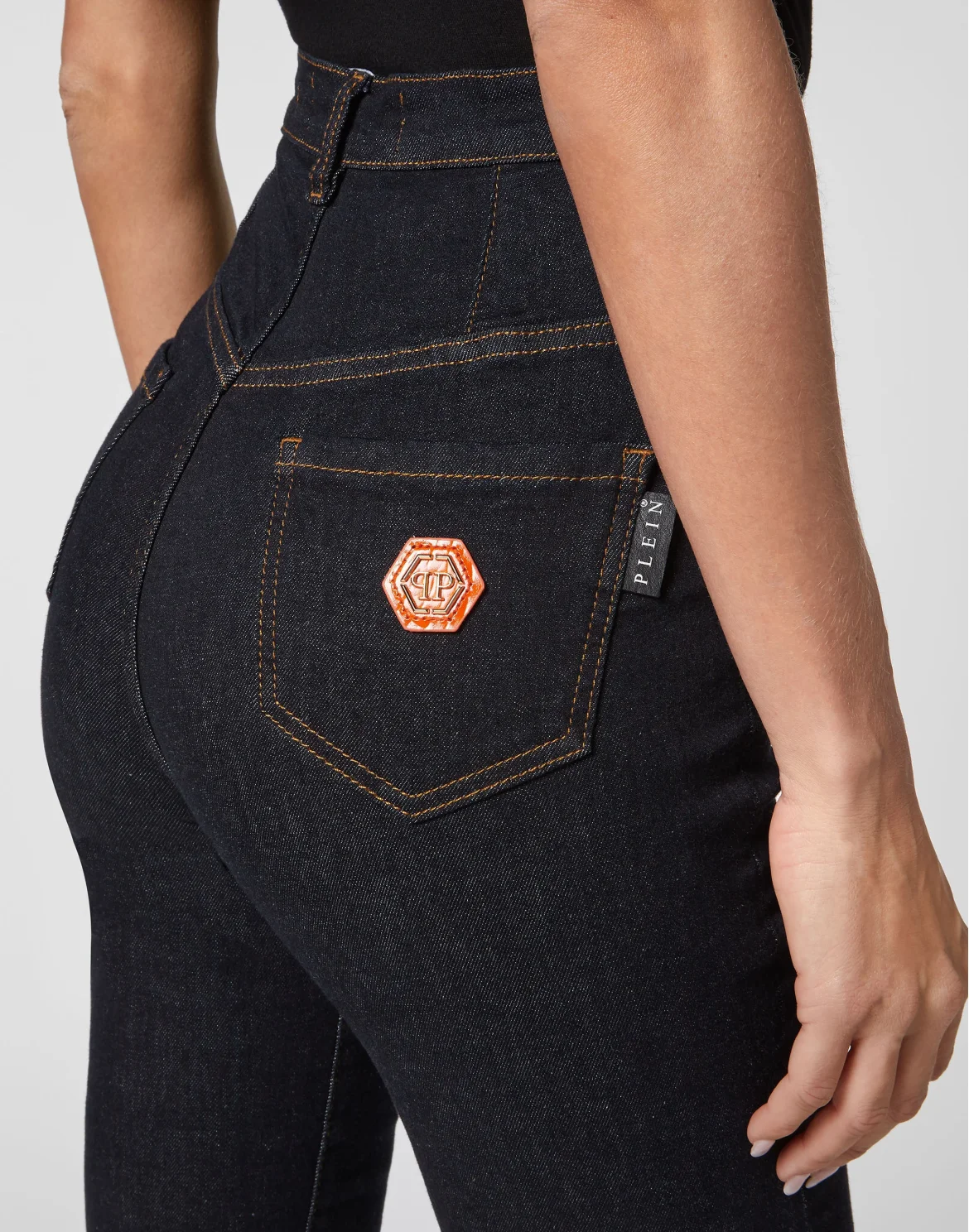 Denim Super High Waist Jegging, цвет: Синий