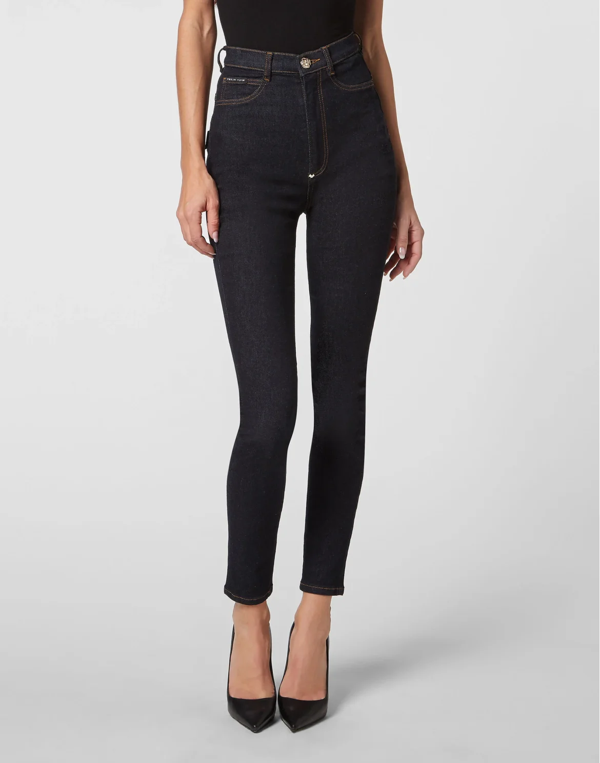 Denim Super High Waist Jegging, цвет: Синий