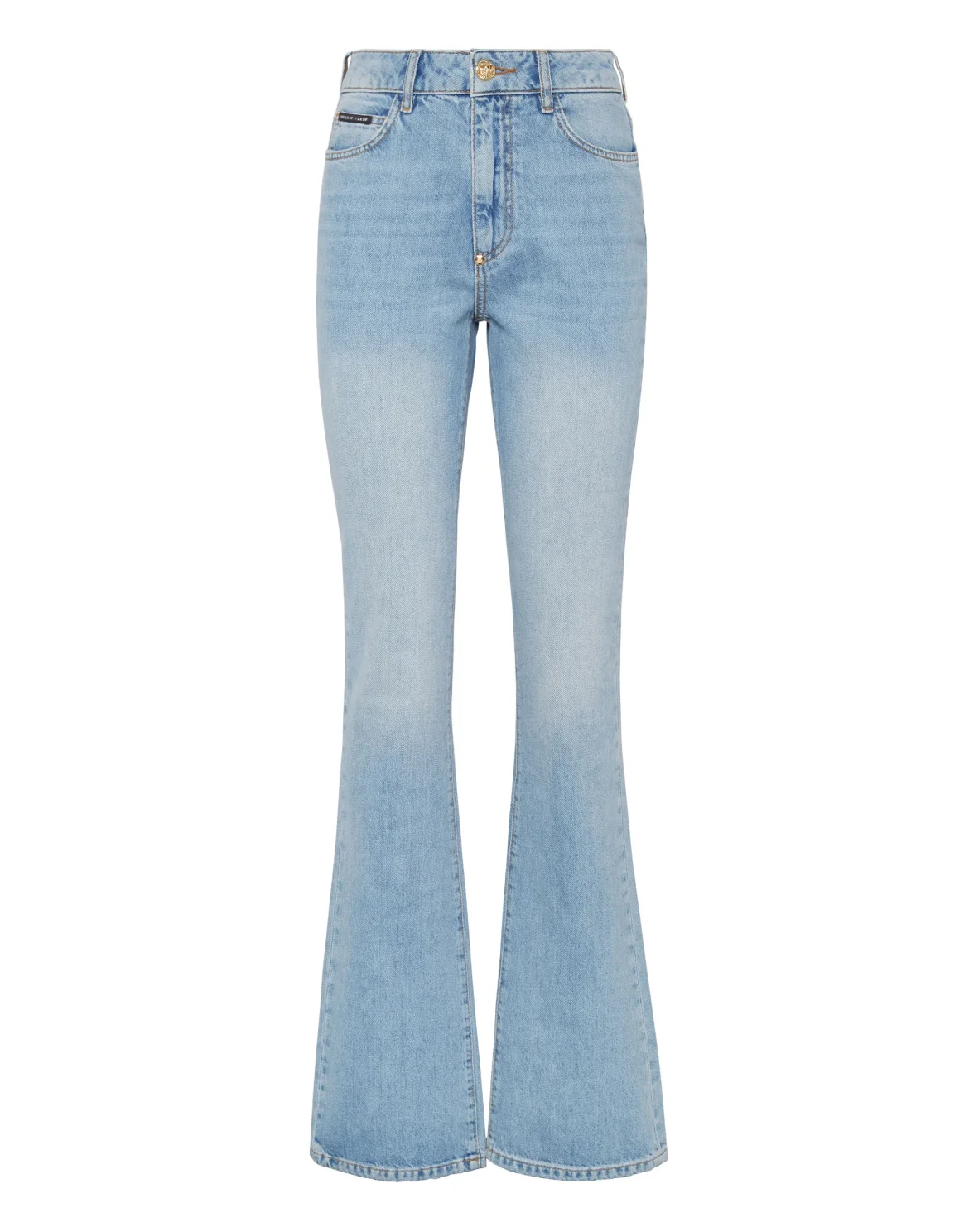 Denim High Waisted Flare, цвет: Синий