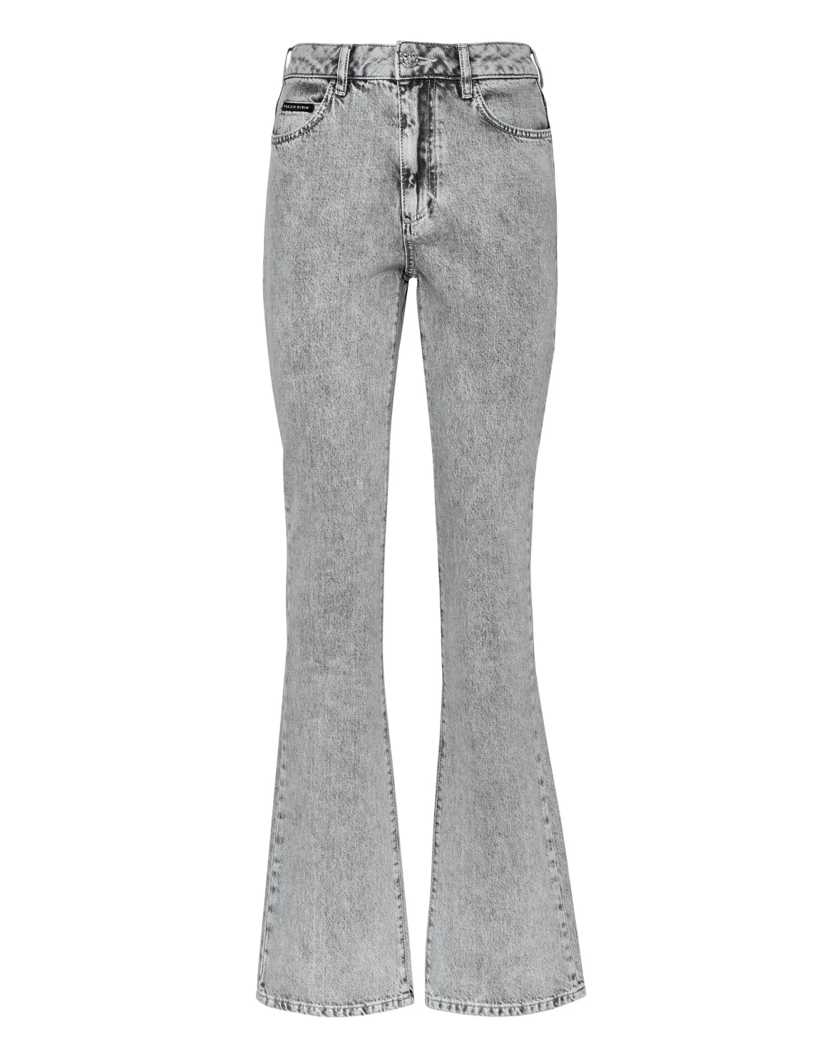 Denim High Waisted Flare, цвет: Серый