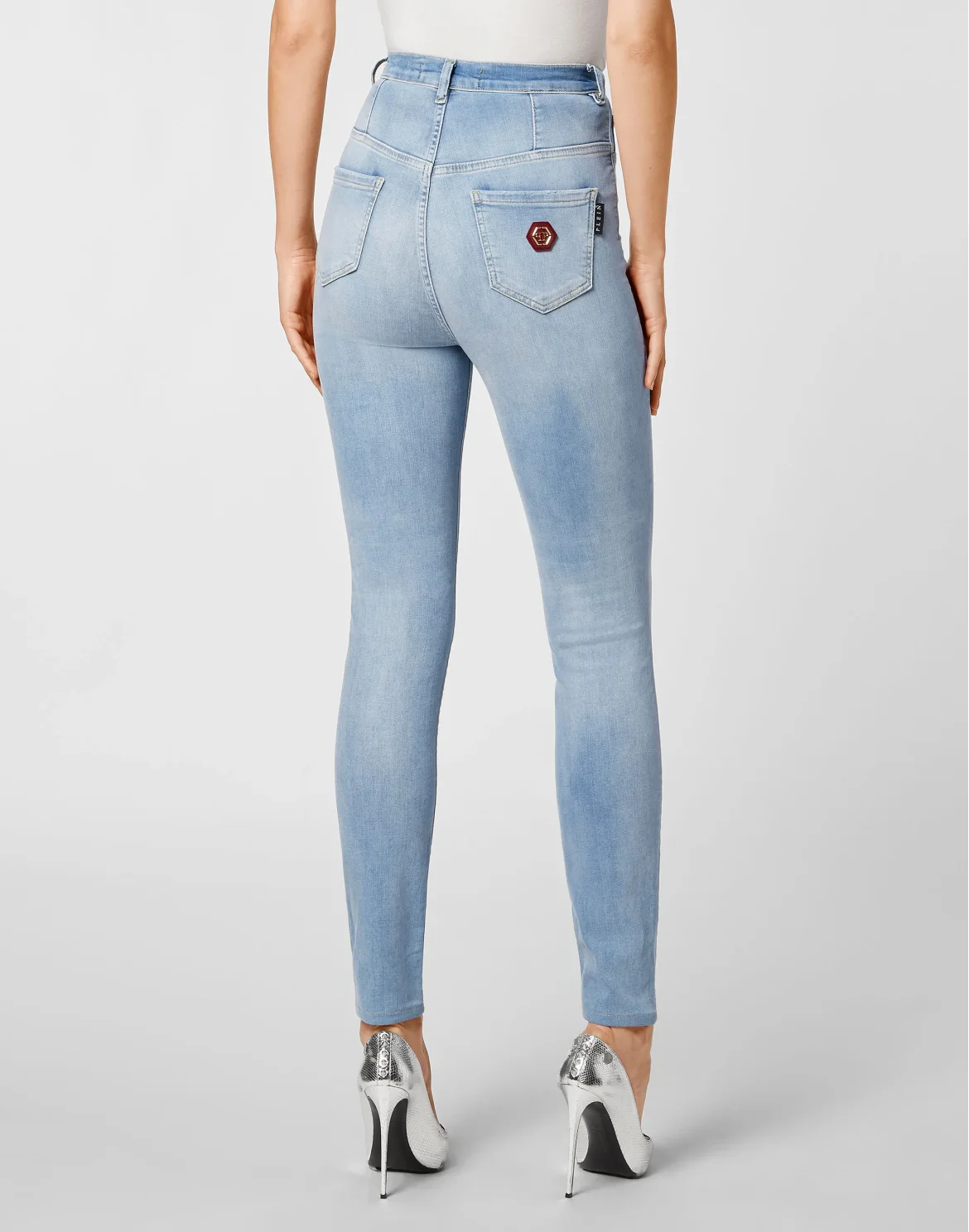 Denim Super High Waist Jegging, цвет: Синий
