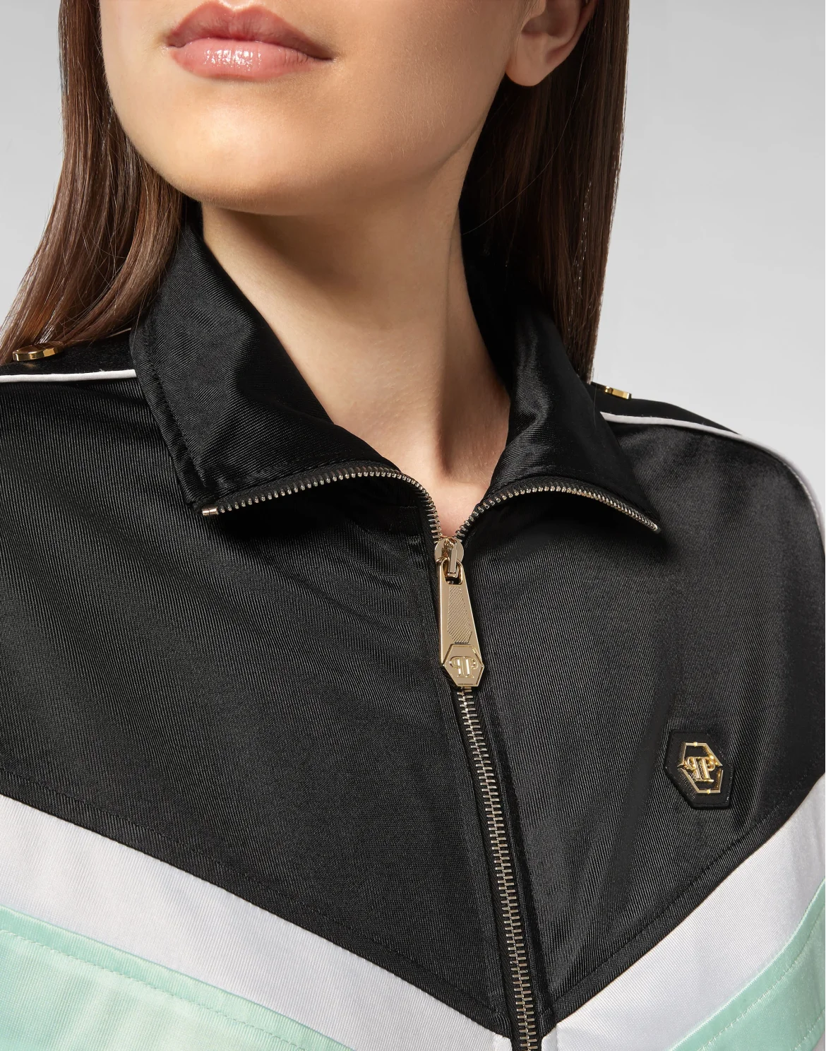 Top/Trousers Tracksuit Stripes, цвет: Черный