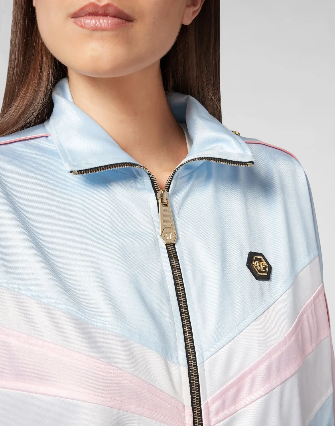 Top/Trousers Tracksuit Stripes, цвет: Голубой