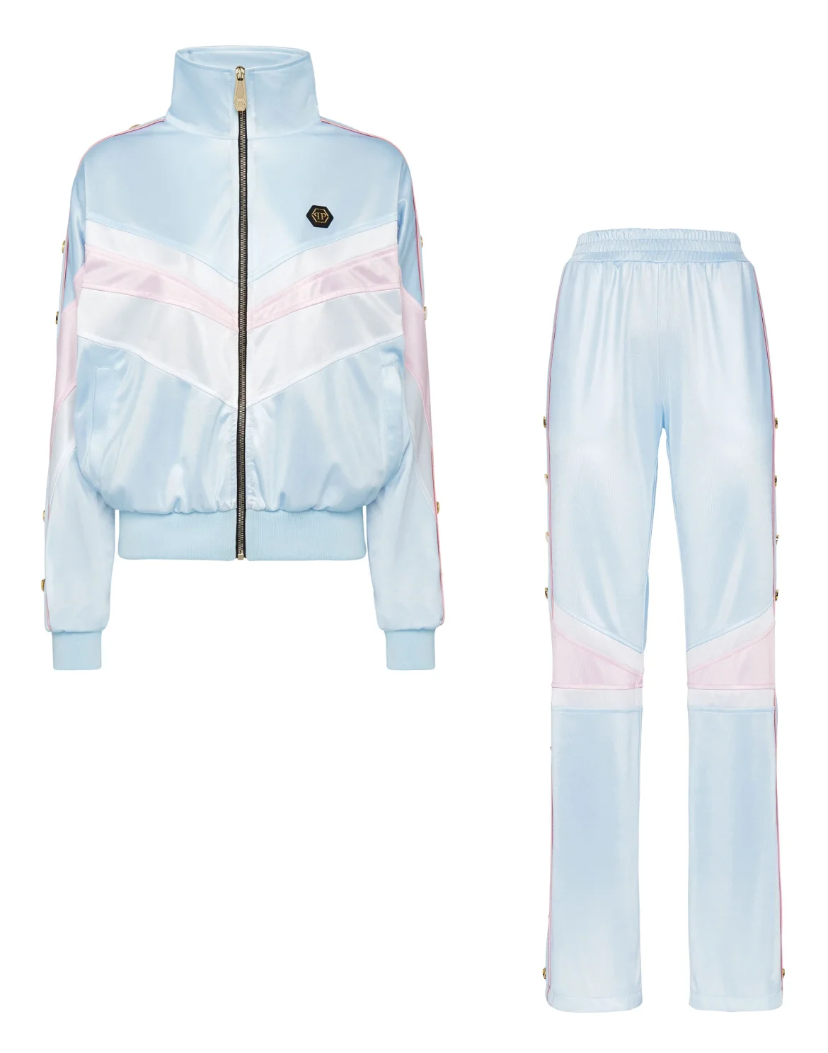 Top/Trousers Tracksuit Stripes, цвет: Голубой