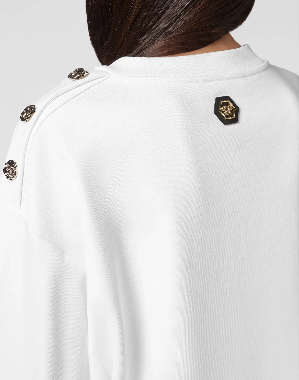 Oversize Sweatshirt LS Philipp Plein TM, цвет: Белый