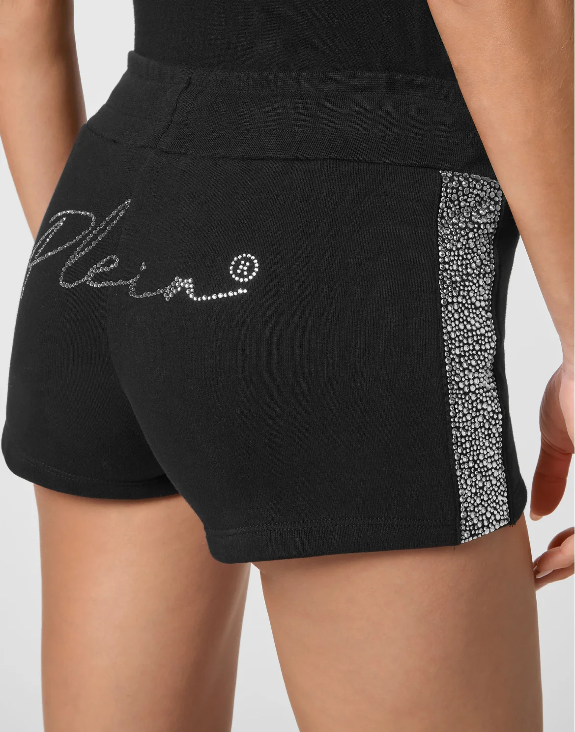 Jogging Shorts Hot Pants Crystal Skull, цвет: Черный