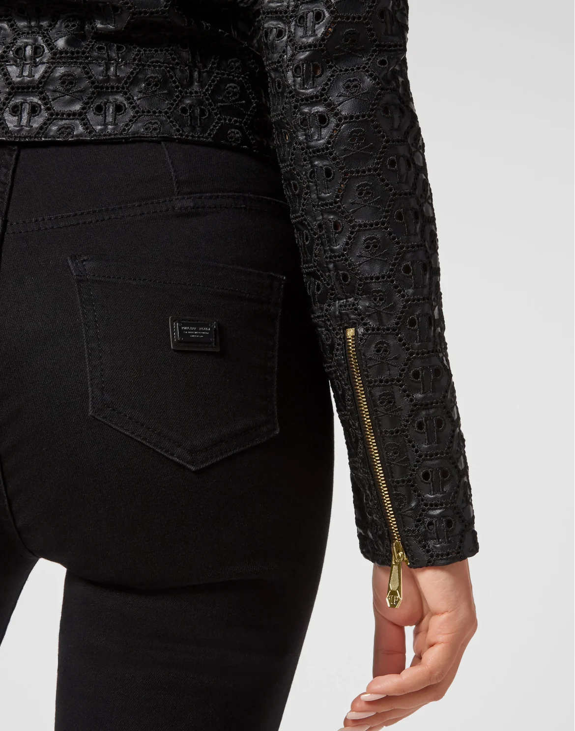 Sangallo  Leather Biker Jacket, цвет: Черный
