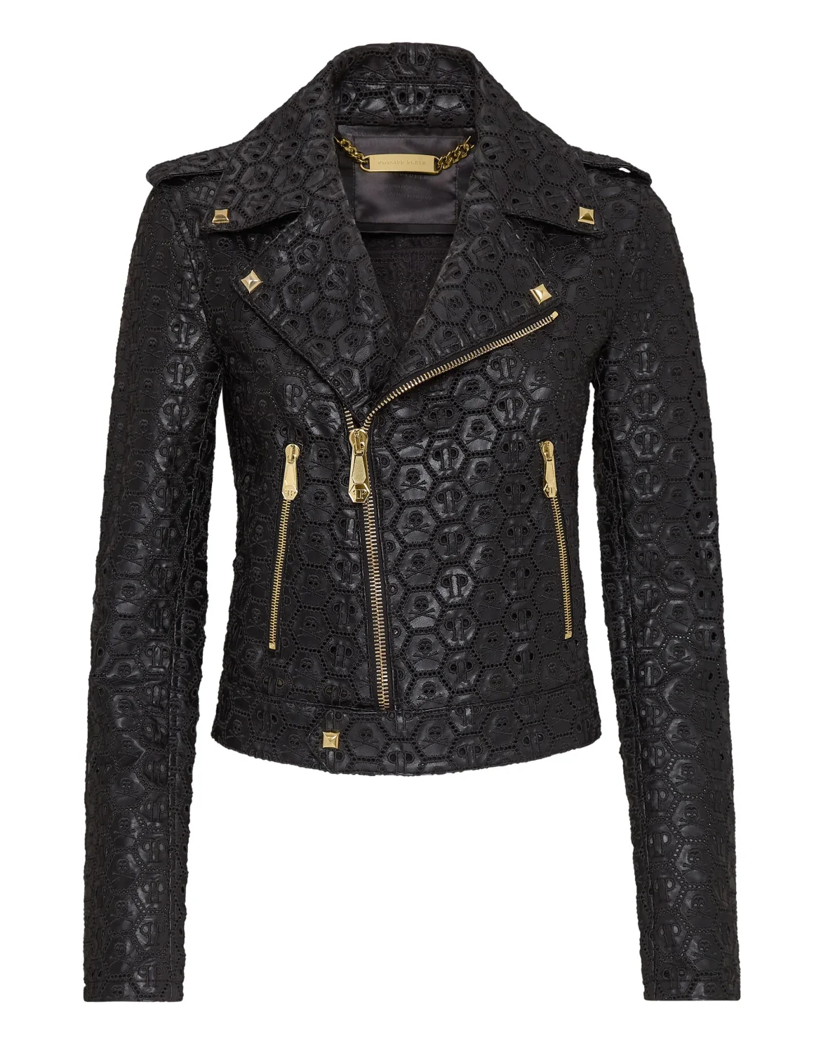 Sangallo  Leather Biker Jacket, цвет: Черный